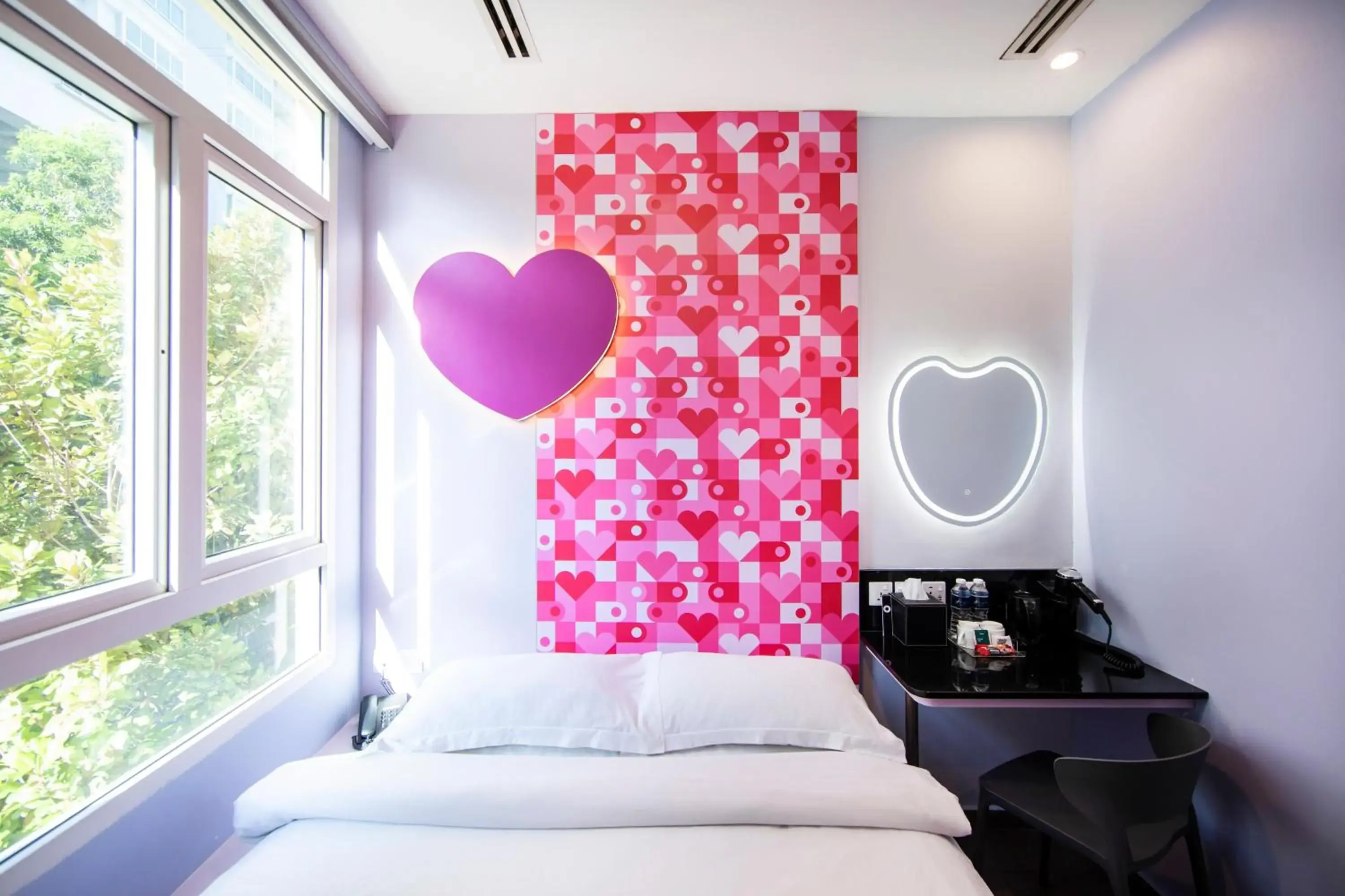 Bed in Fragrance Hotel - Lavender Bed in Fragrance Hotel - Lavender