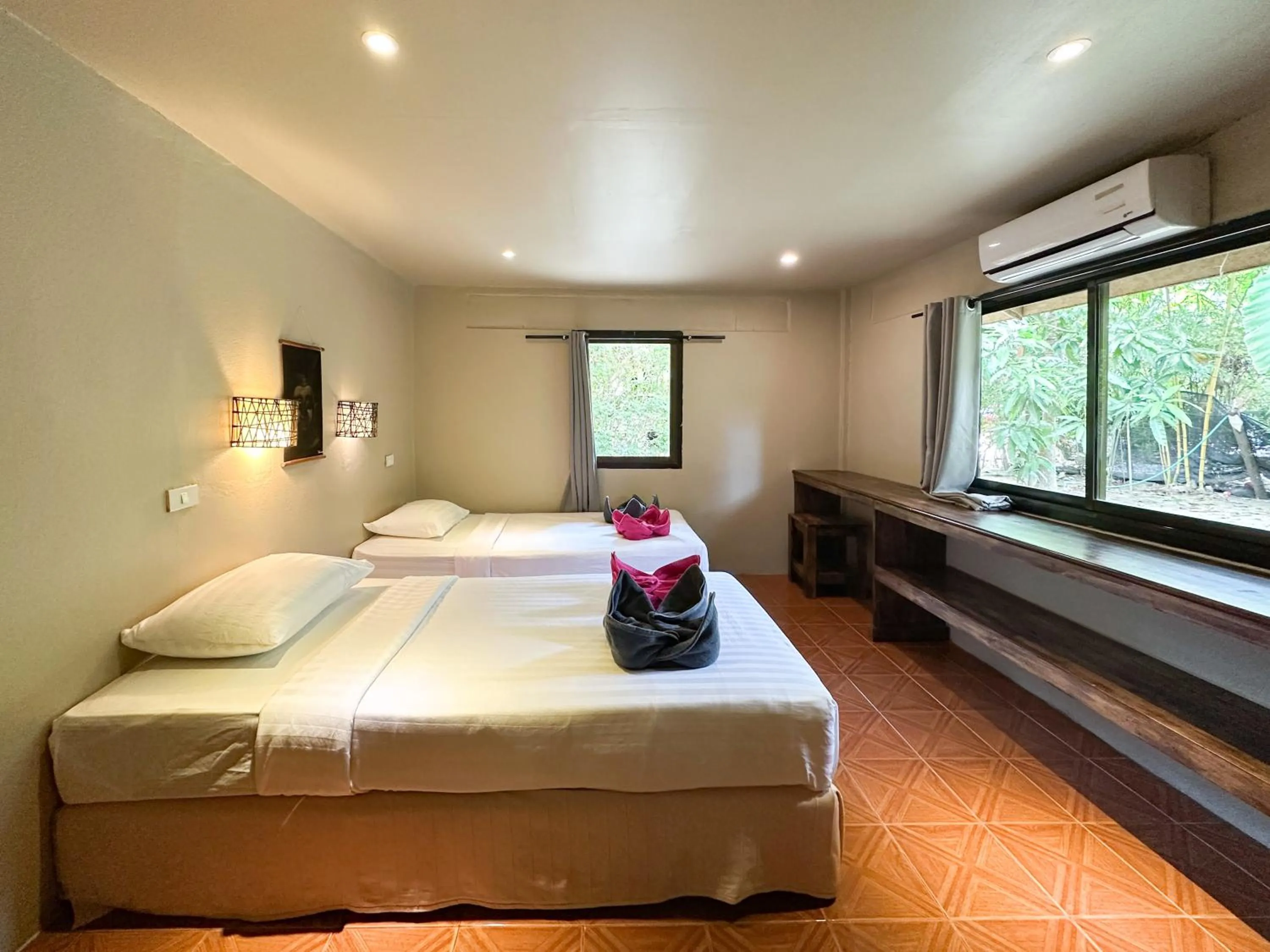 Bed in Seetanu Bungalows