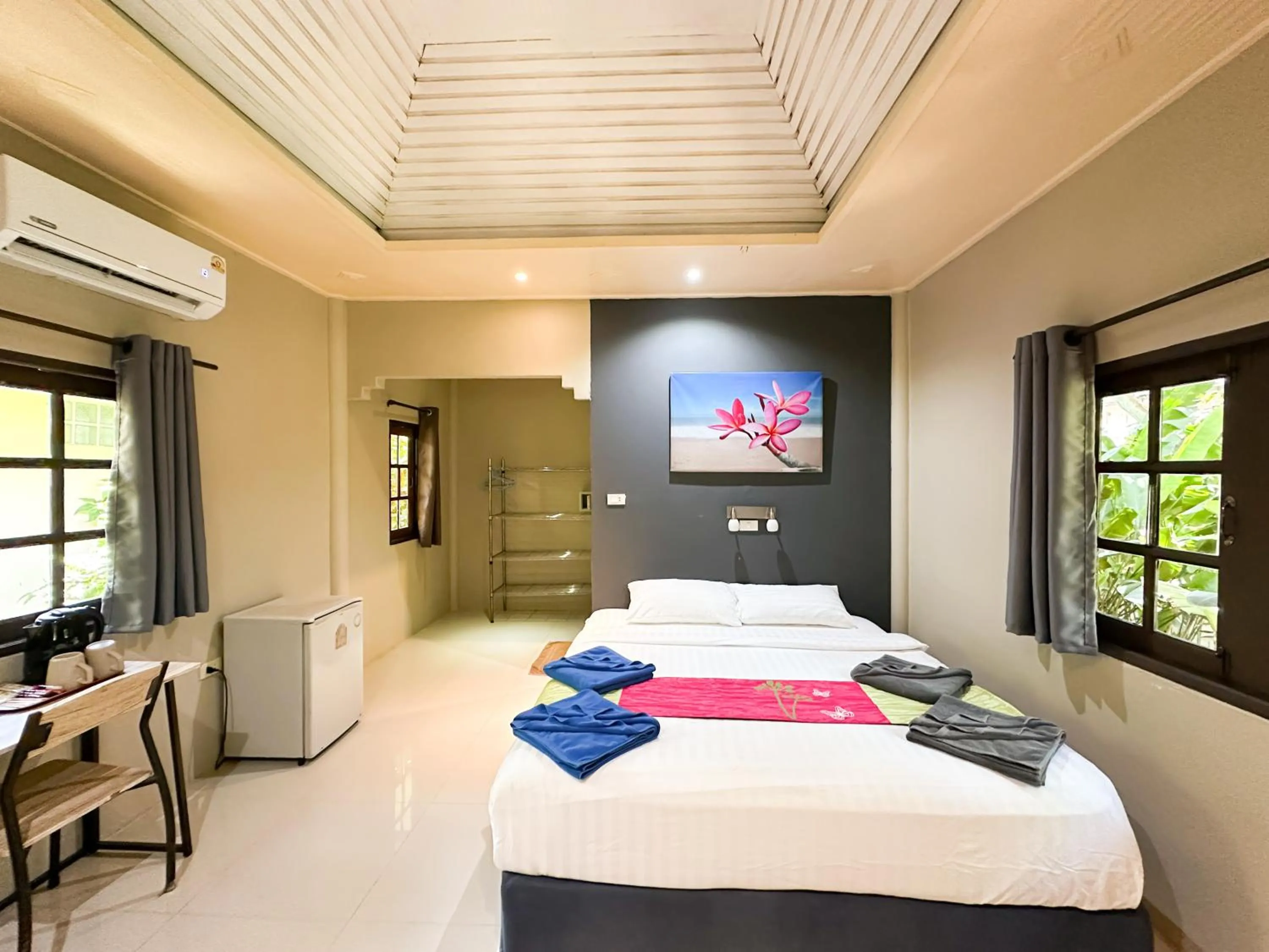 Bed in Seetanu Bungalows