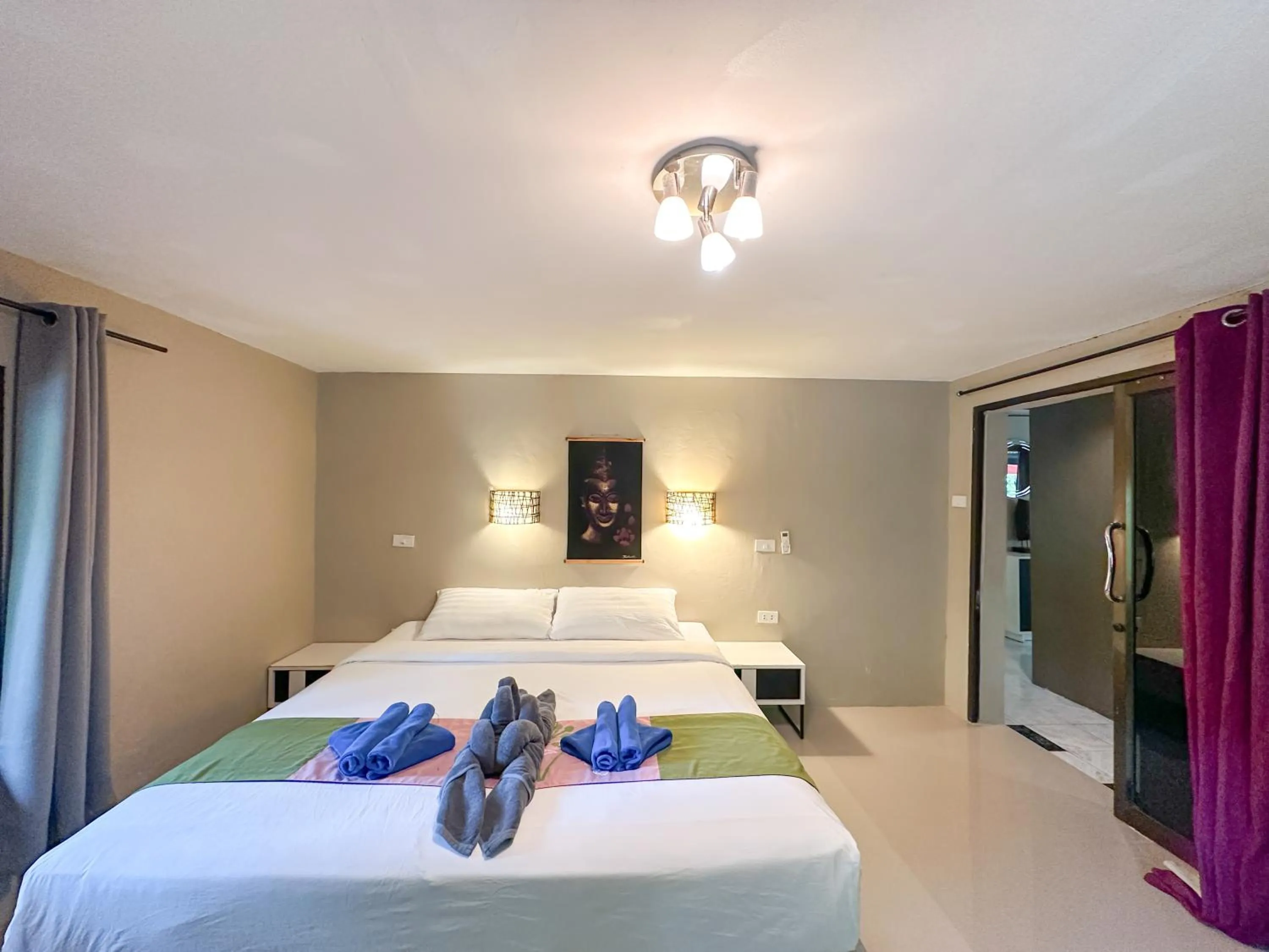 Bed in Seetanu Bungalows