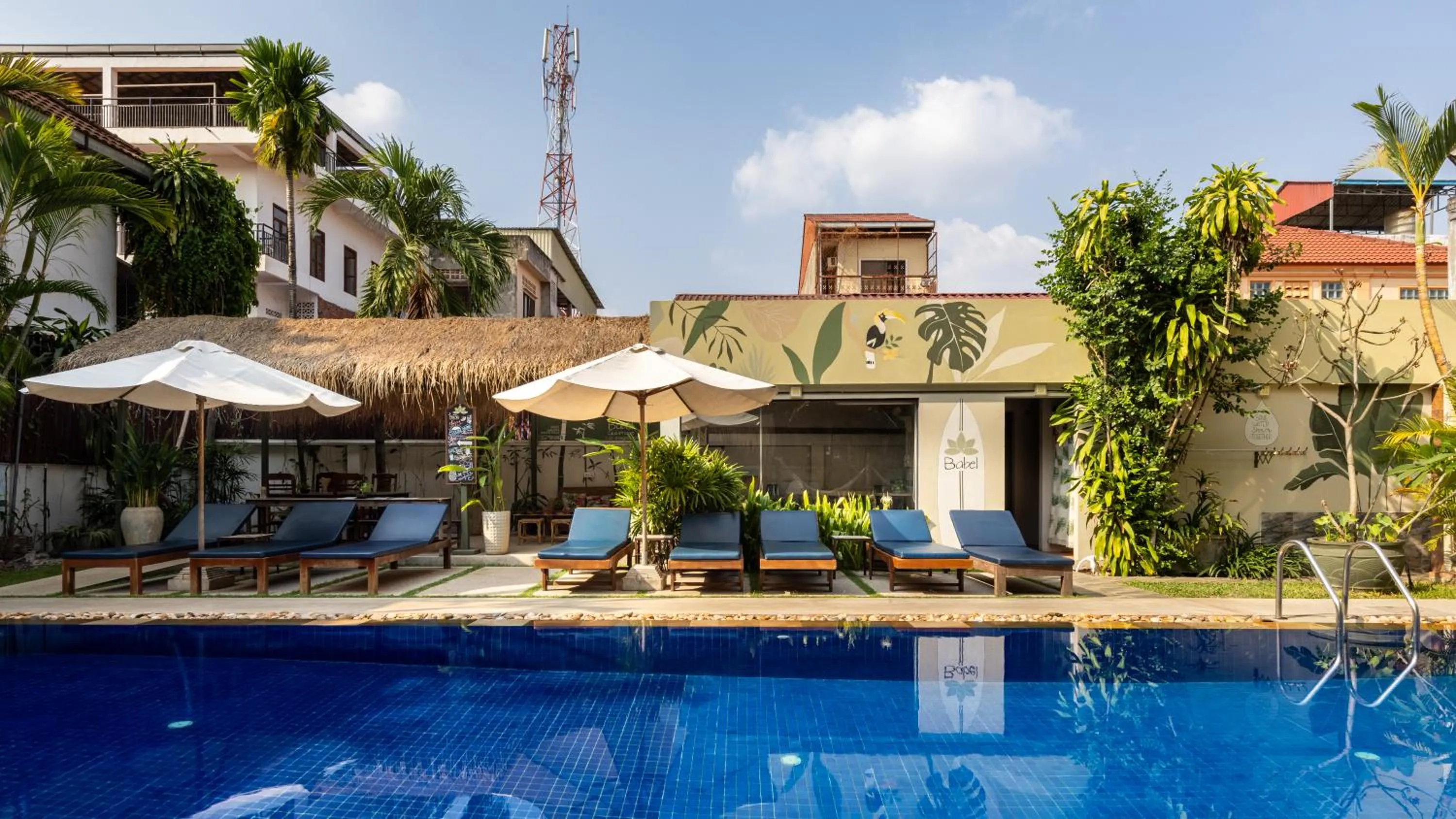 Swimming pool in Babel Siem Reap Guesthouse