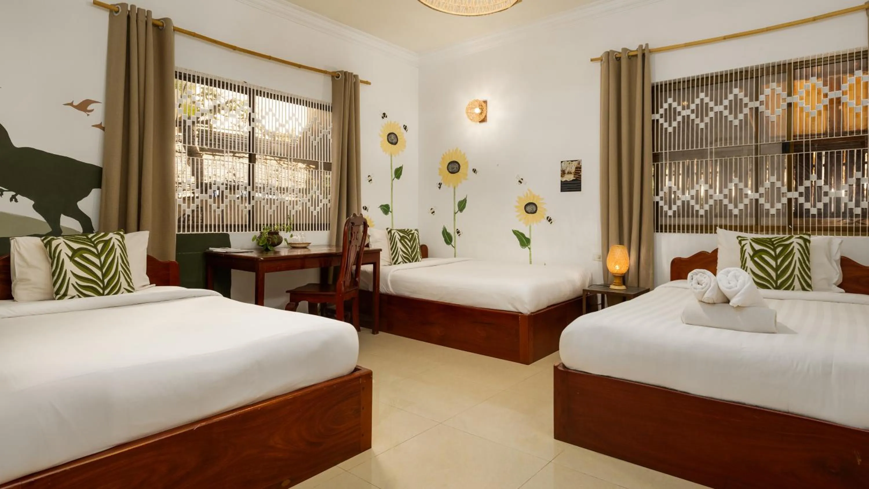 Bedroom, Bed in Babel Siem Reap Guesthouse