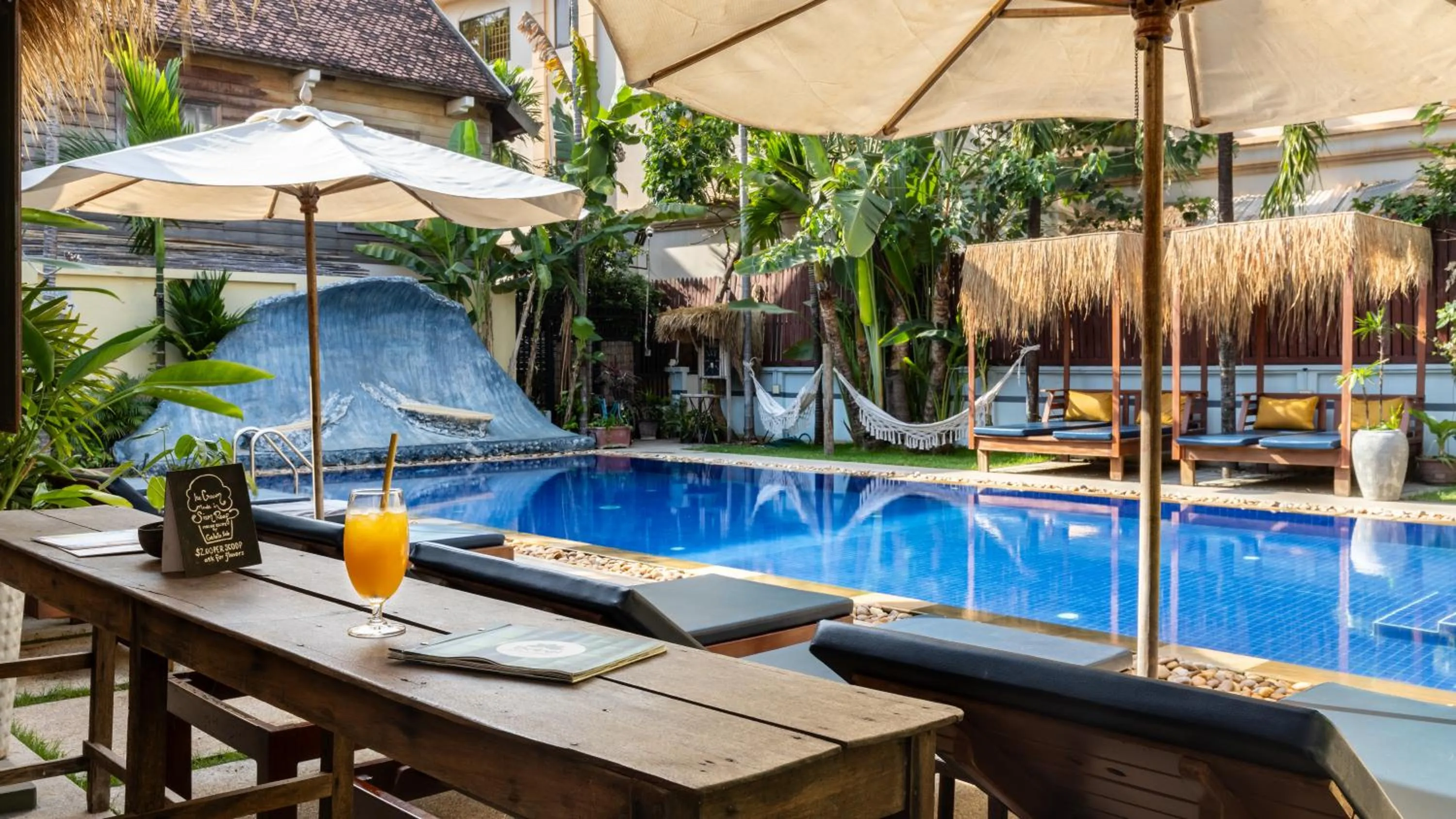 Swimming pool in Babel Siem Reap Guesthouse