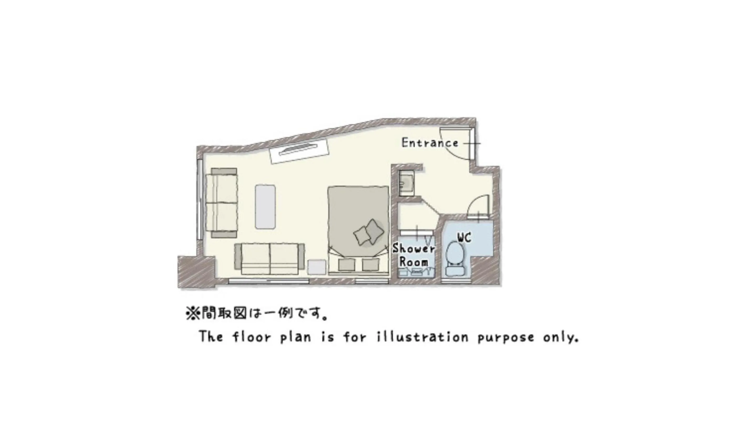 Floor plan in Playsis East Tokyo