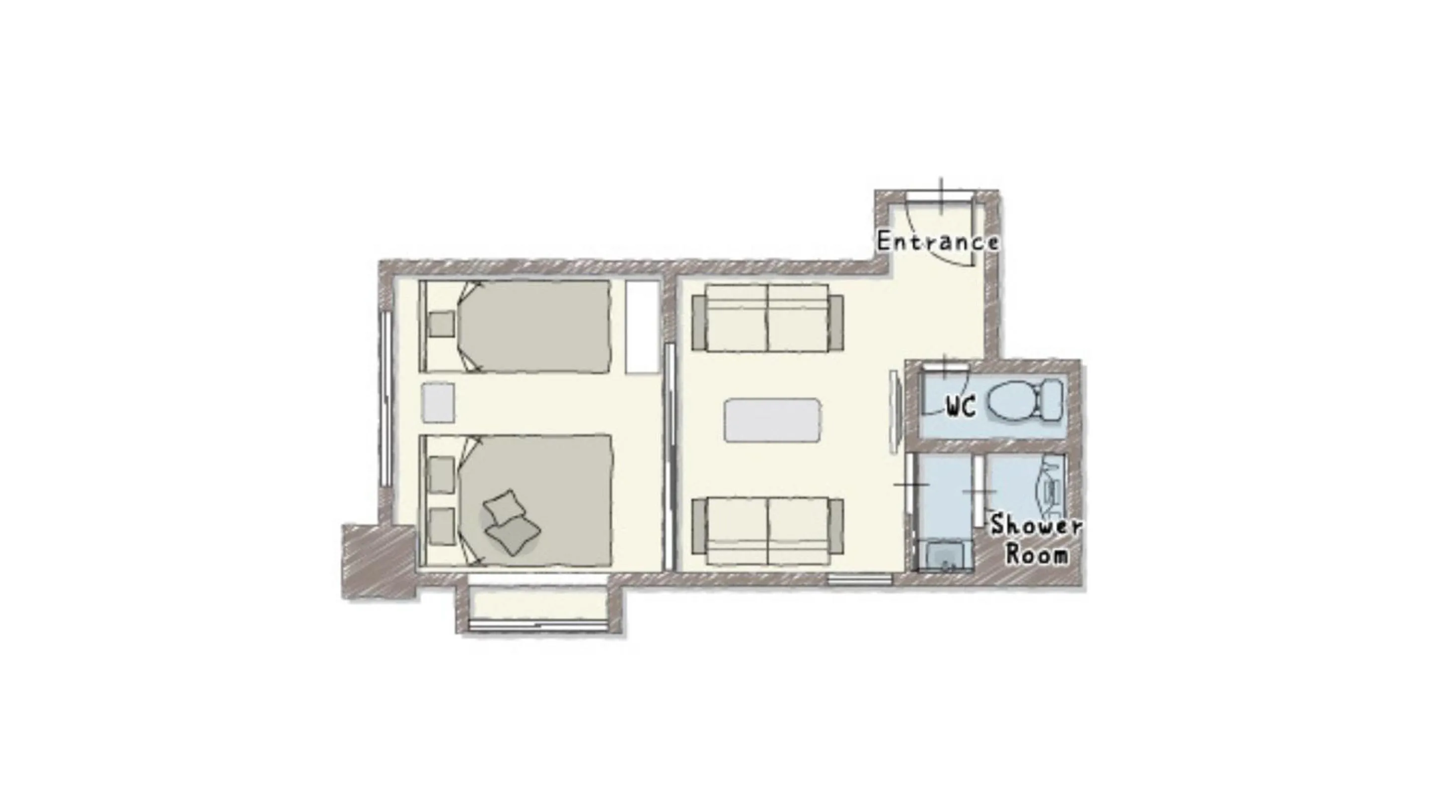 Floor plan in Playsis East Tokyo