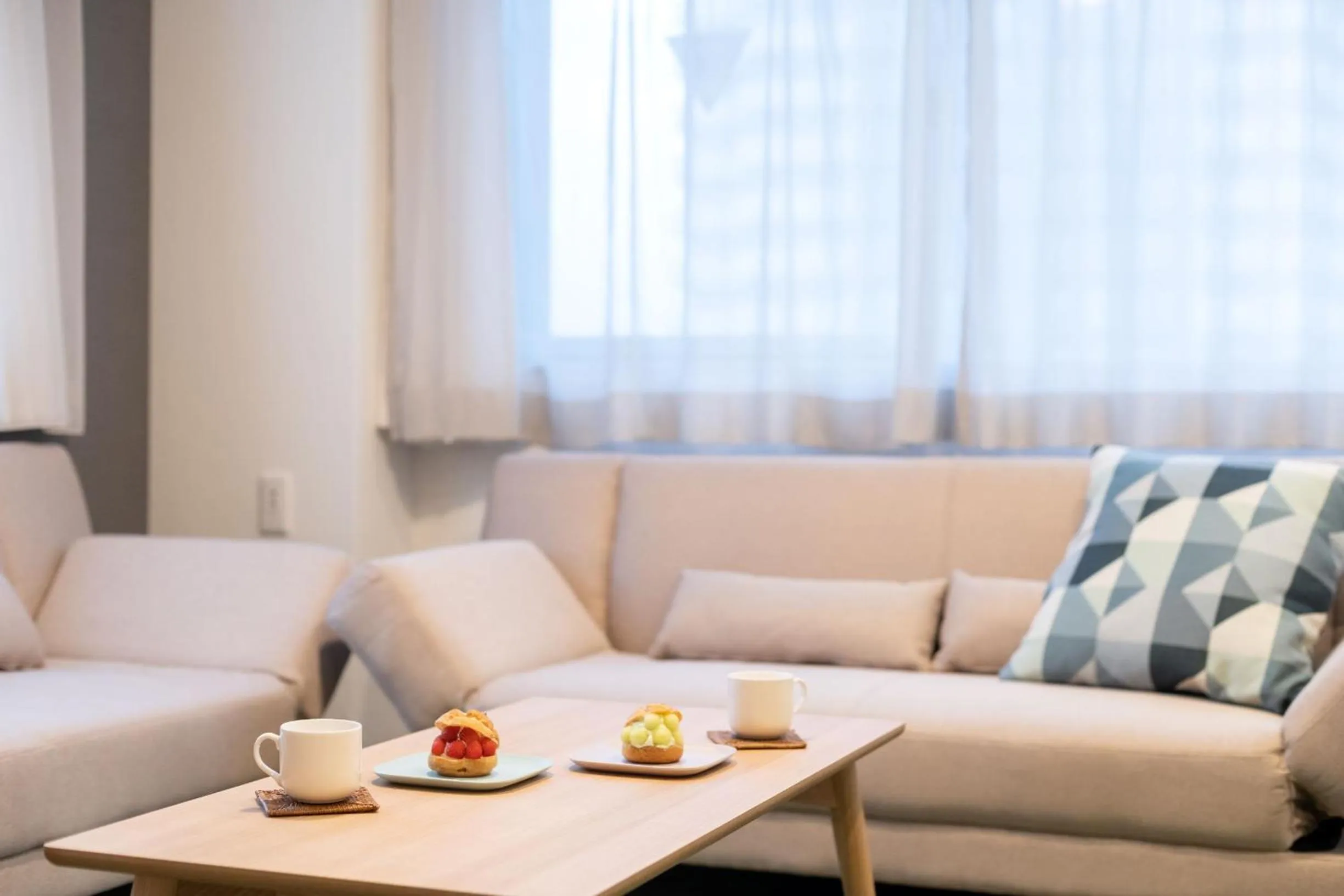 Seating area in Playsis East Tokyo