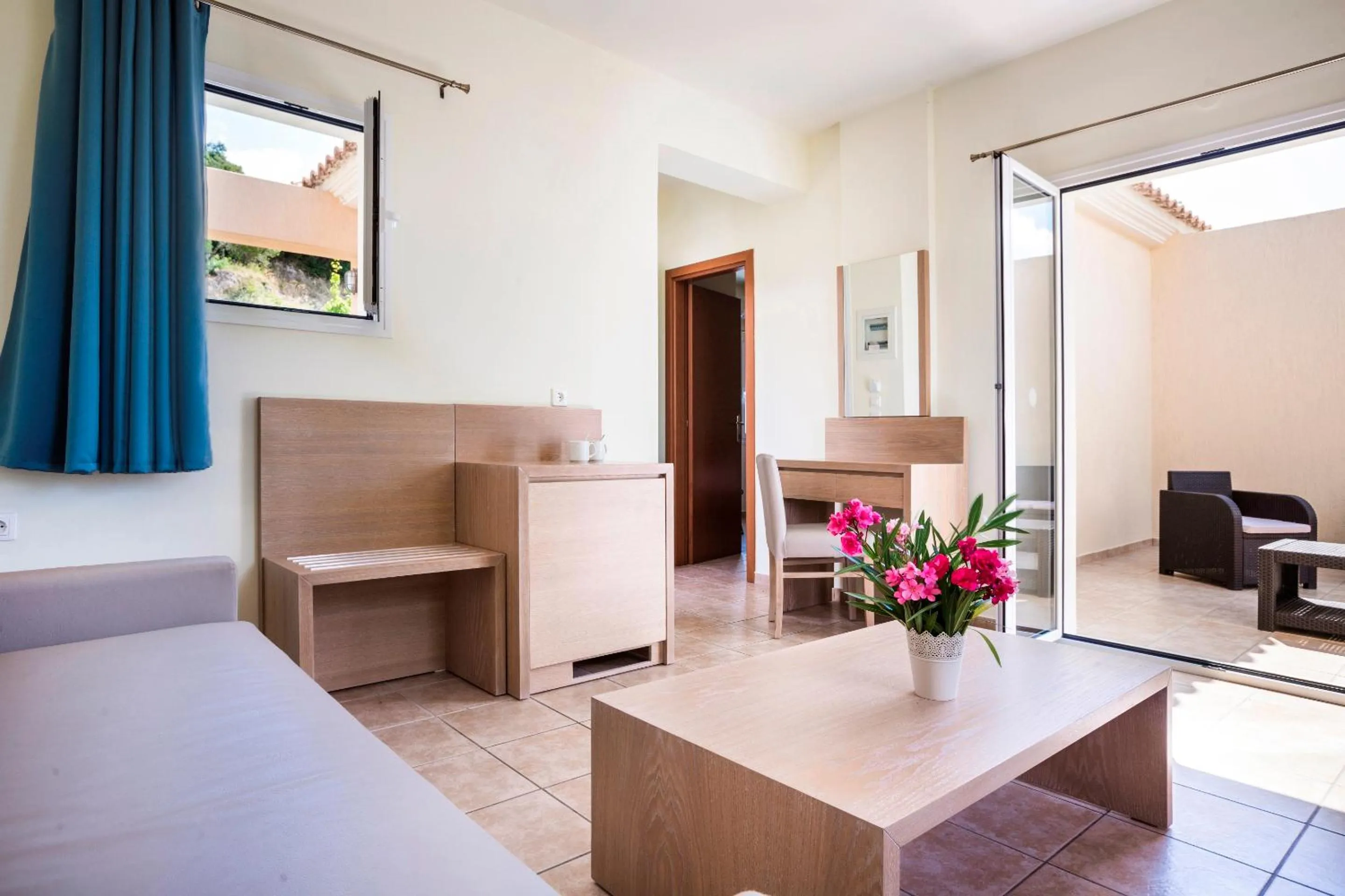 Bed in Dionysos Village Resort