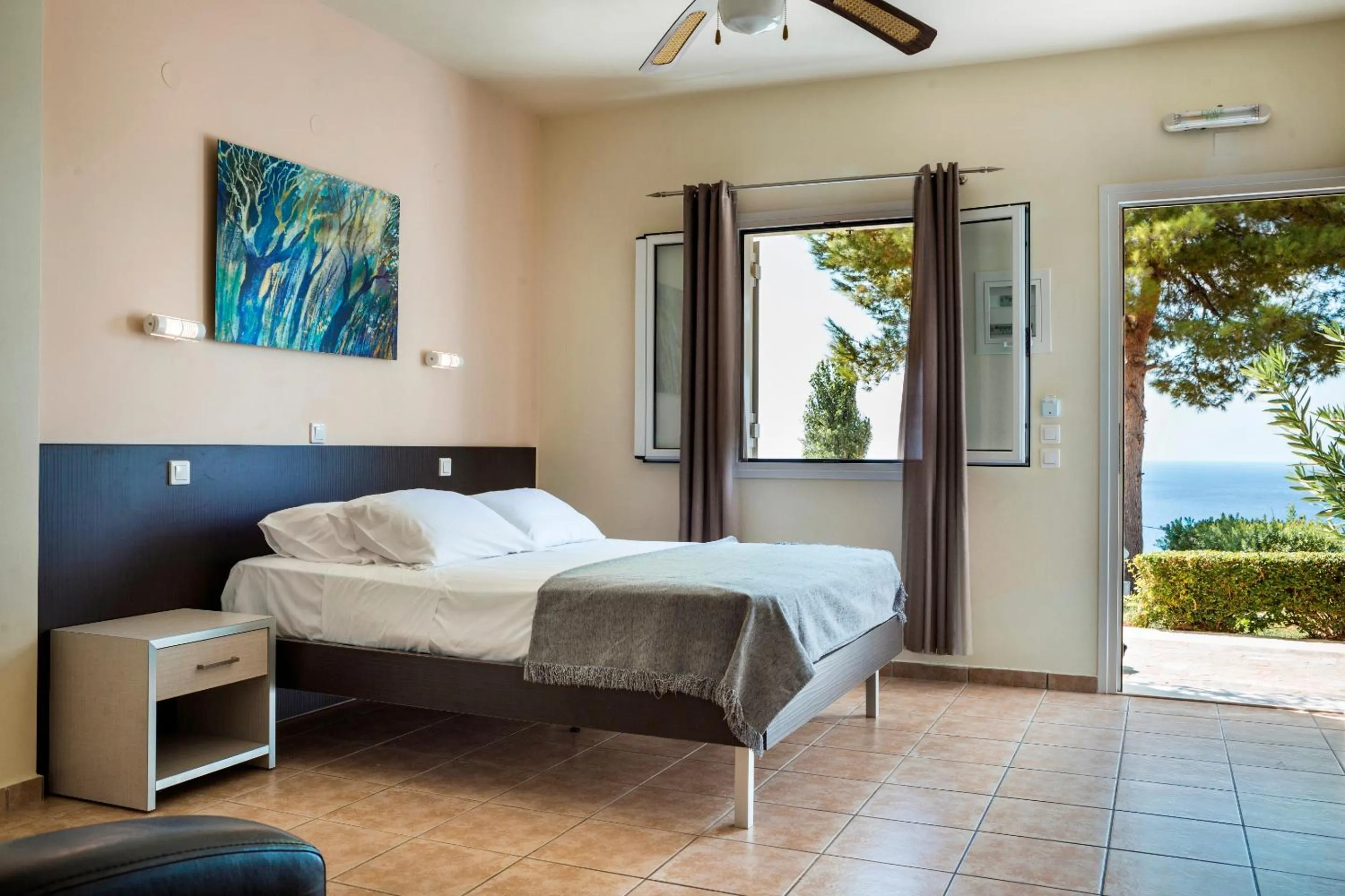 Bed in Dionysos Village Resort