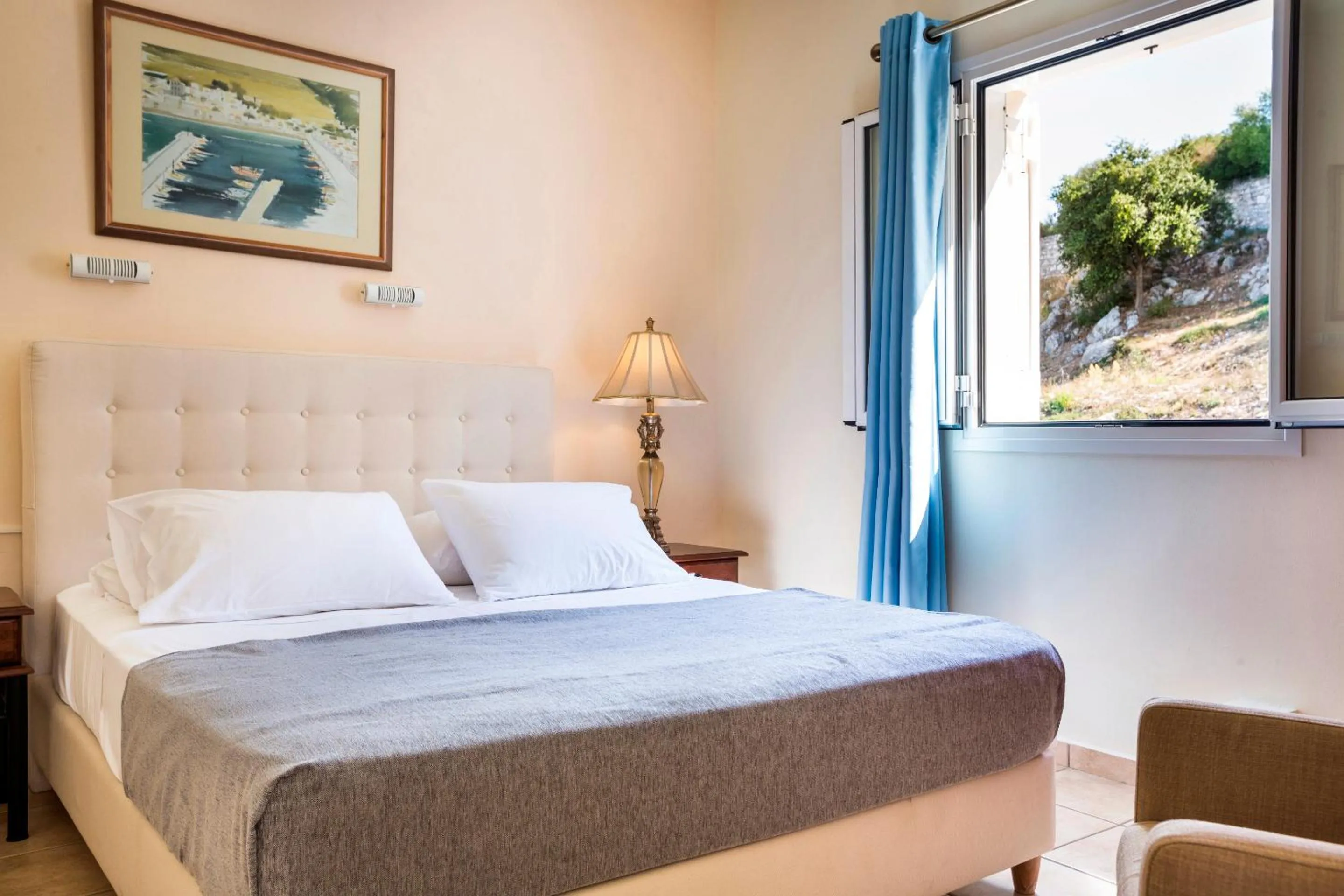 Bed in Dionysos Village Resort