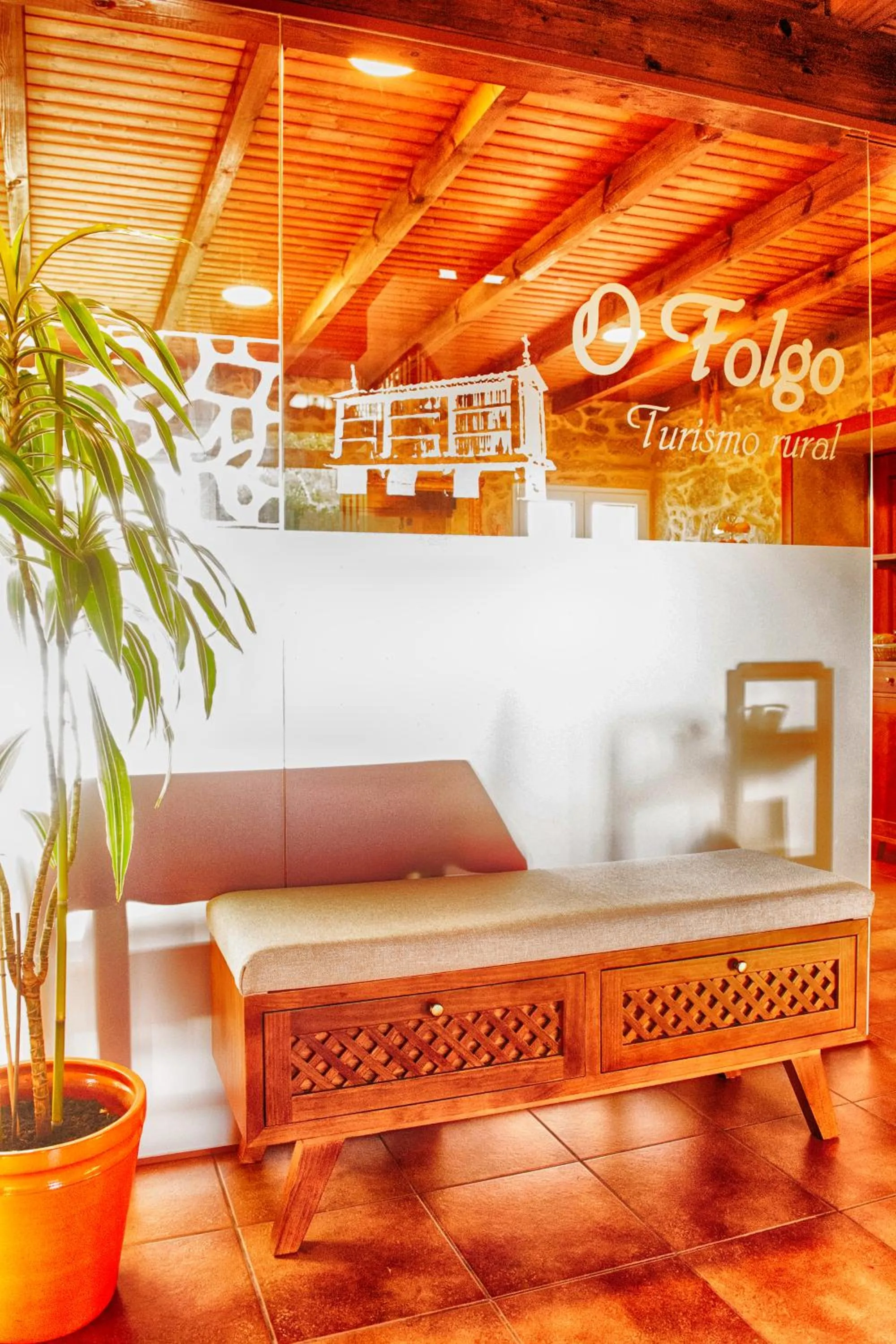 Lobby or reception in A Casa do Folgo Turismo Rural