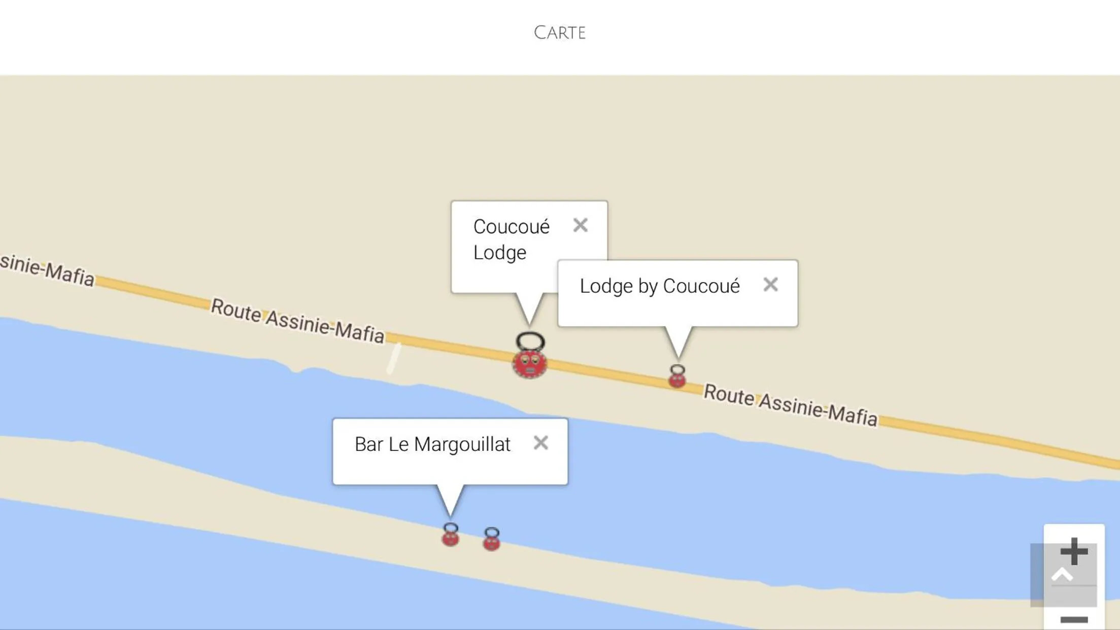 Floor plan in Hotel Coucoue Lodge