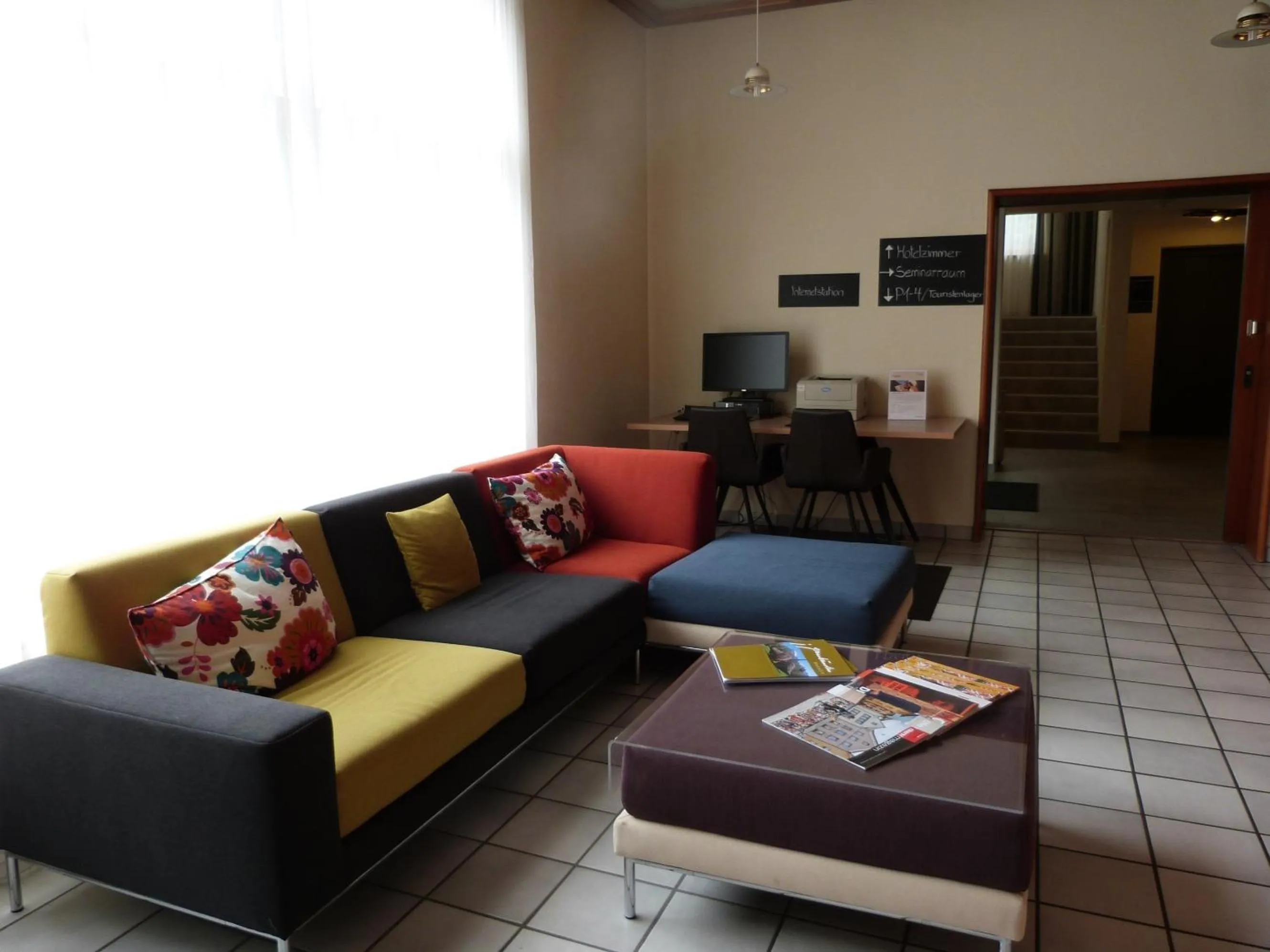 Lobby or reception in Hotel Sportcenter Fünf Dörfer AG