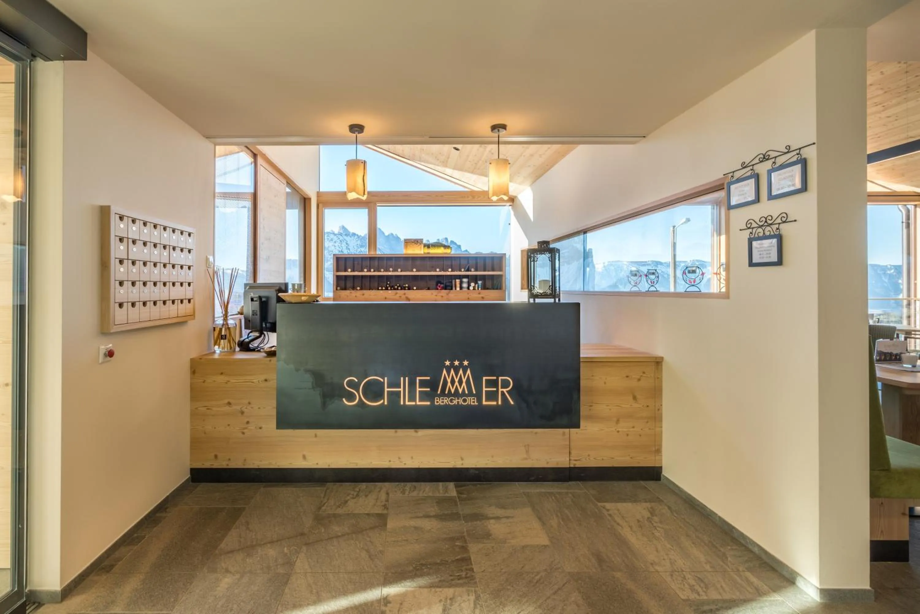 Lobby or reception in Berghotel Schlemmer