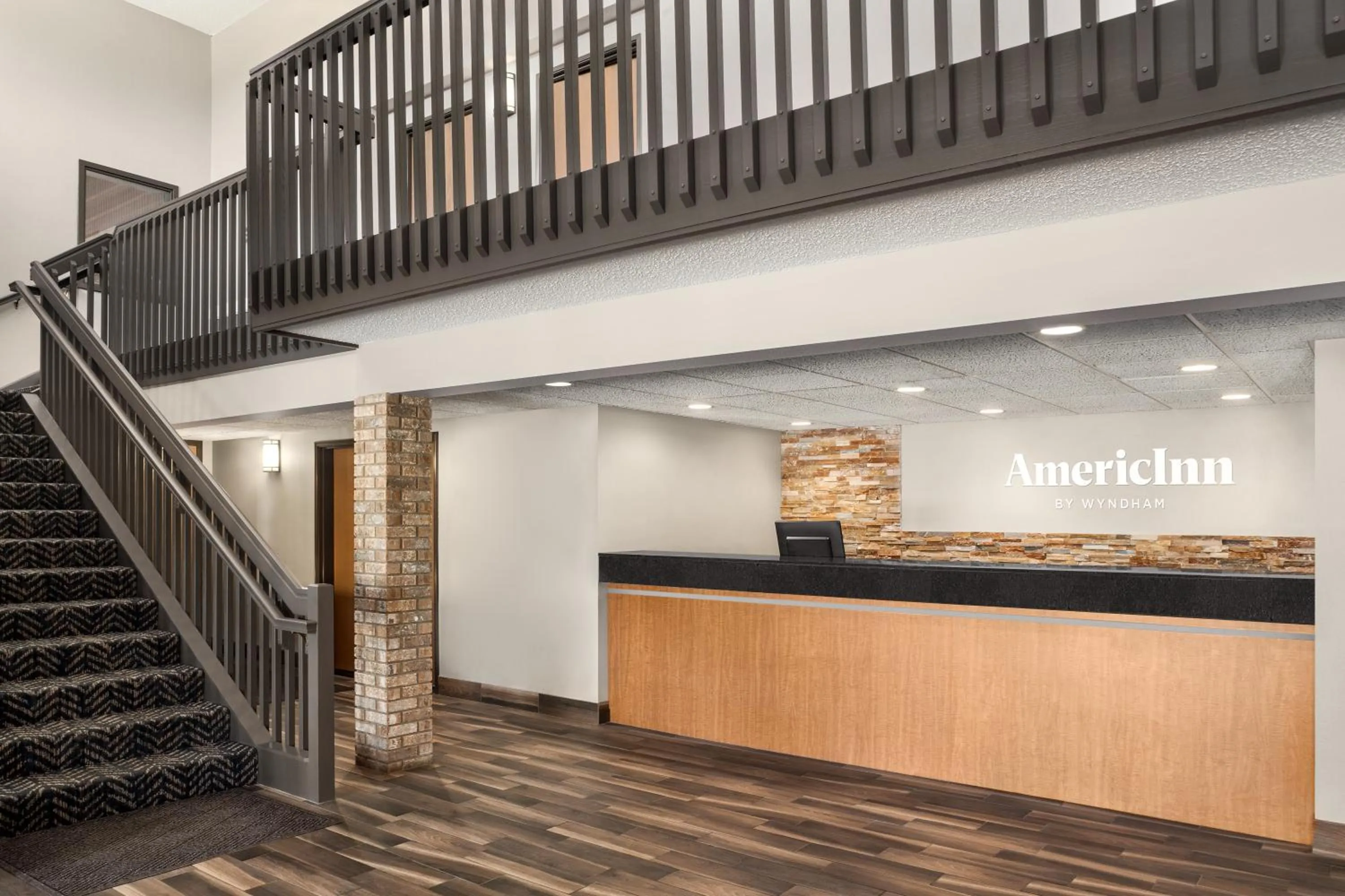 Lobby or reception in AmericInn by Wyndham Sauk Centre