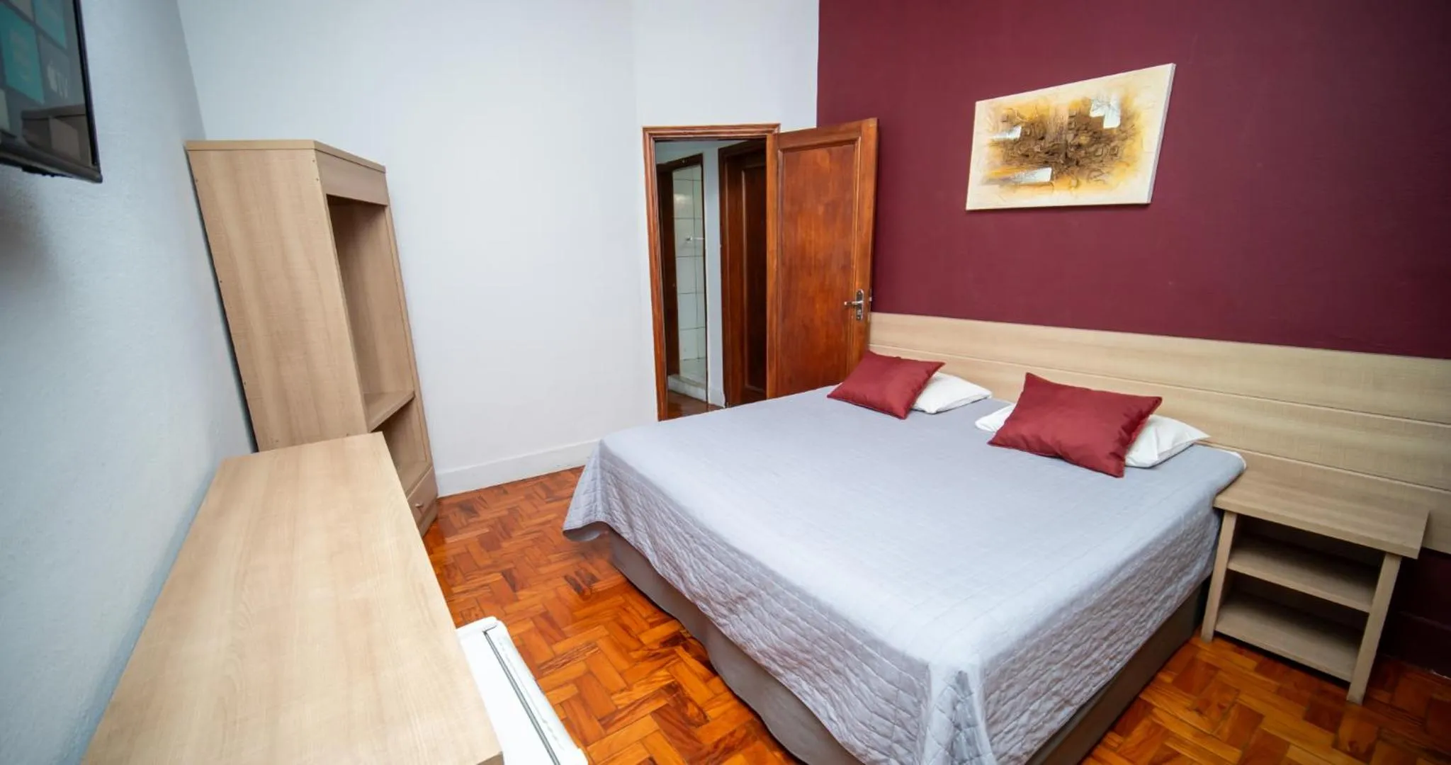 Bedroom, Bed in Hotel Euro Suite Poços de Caldas By Nacional Inn