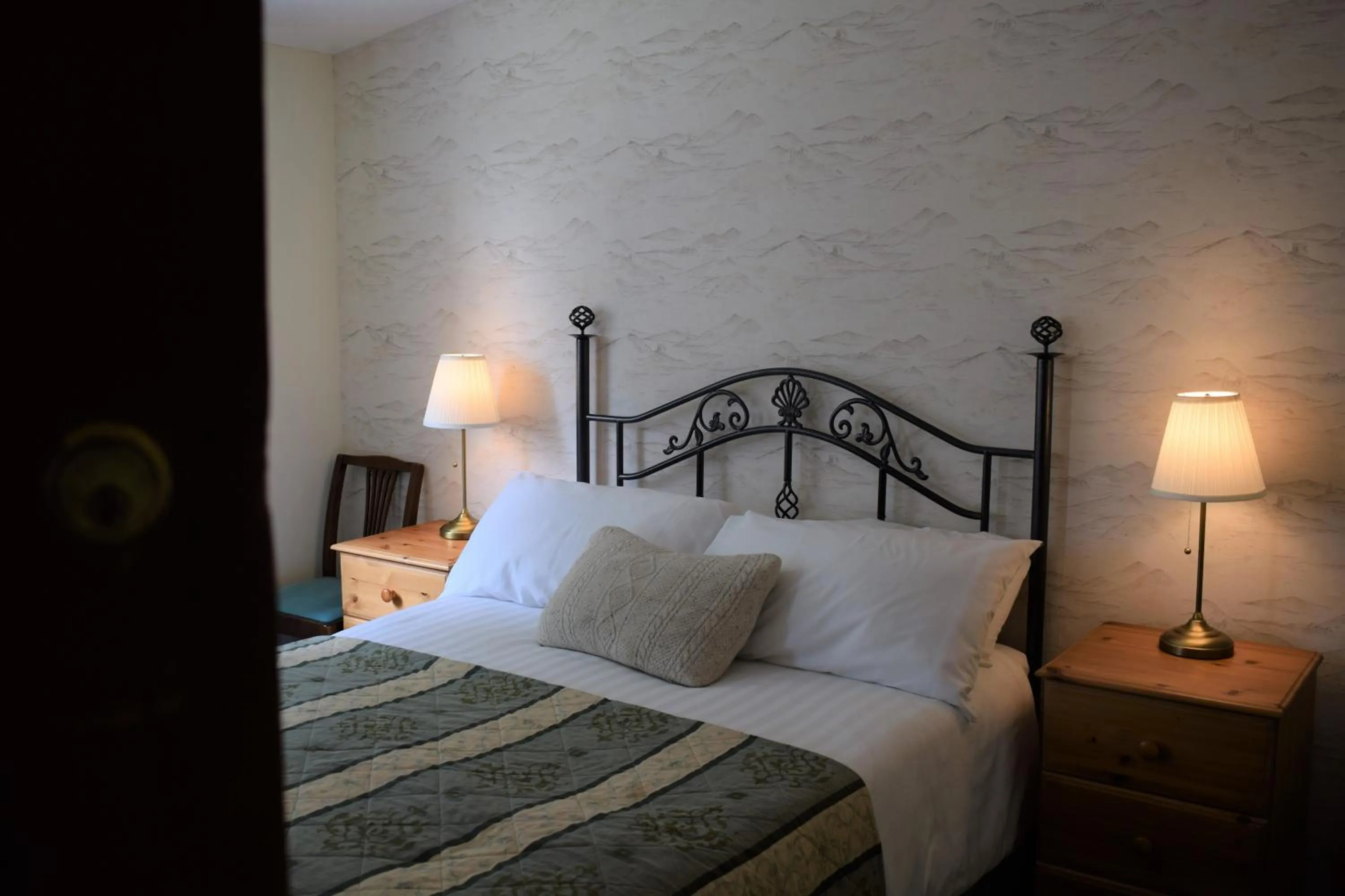 Bed in Glenan Lodge Self Catering