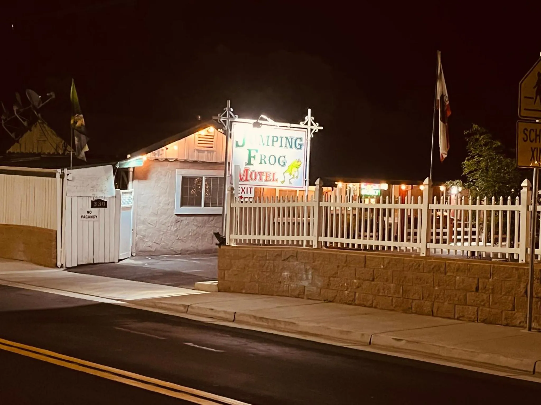 Property building in Jumping Frog Motel