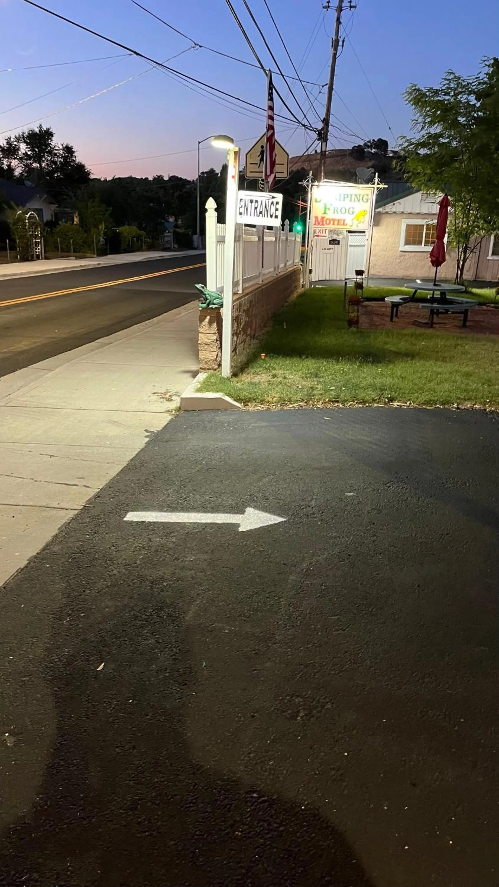 Property building in Jumping Frog Motel