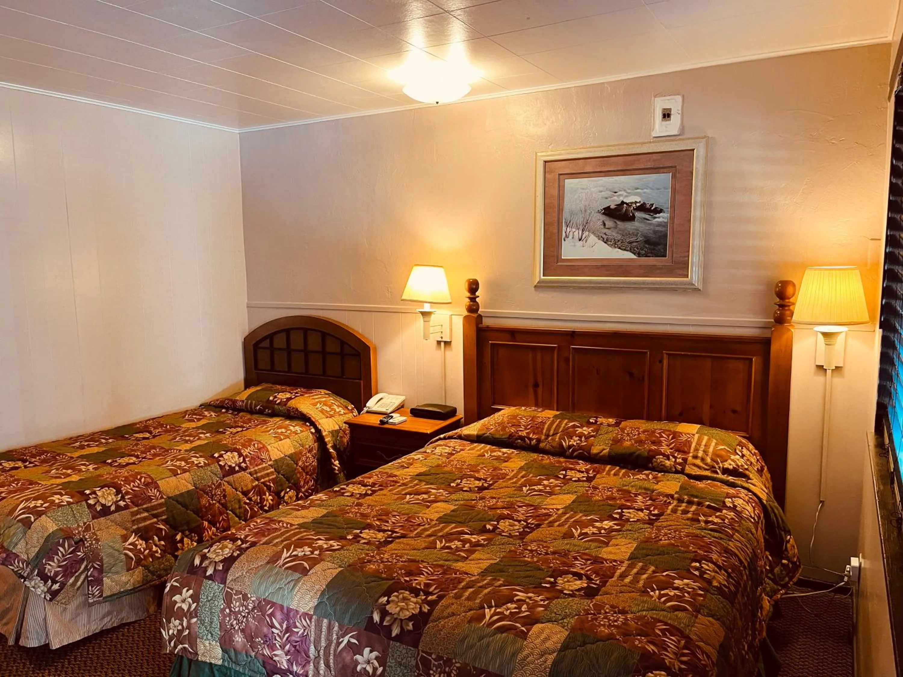 Bed in Jumping Frog Motel