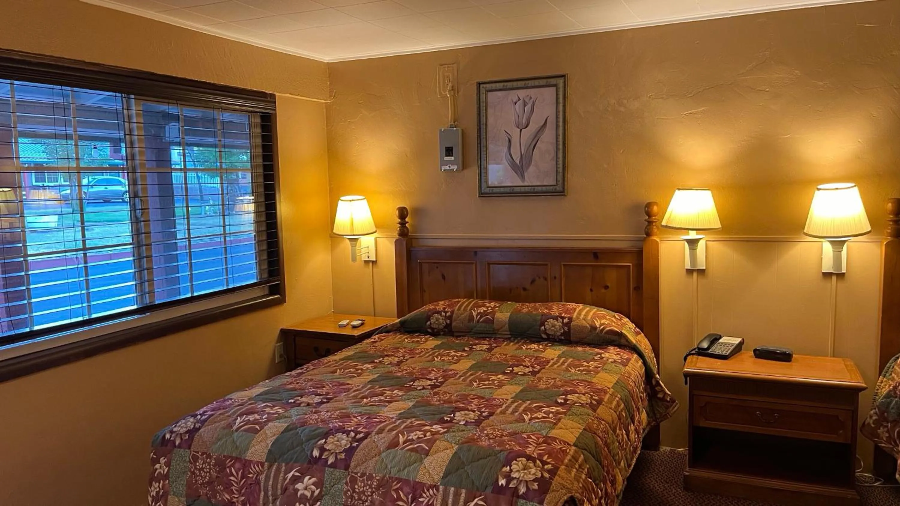 Bed in Jumping Frog Motel