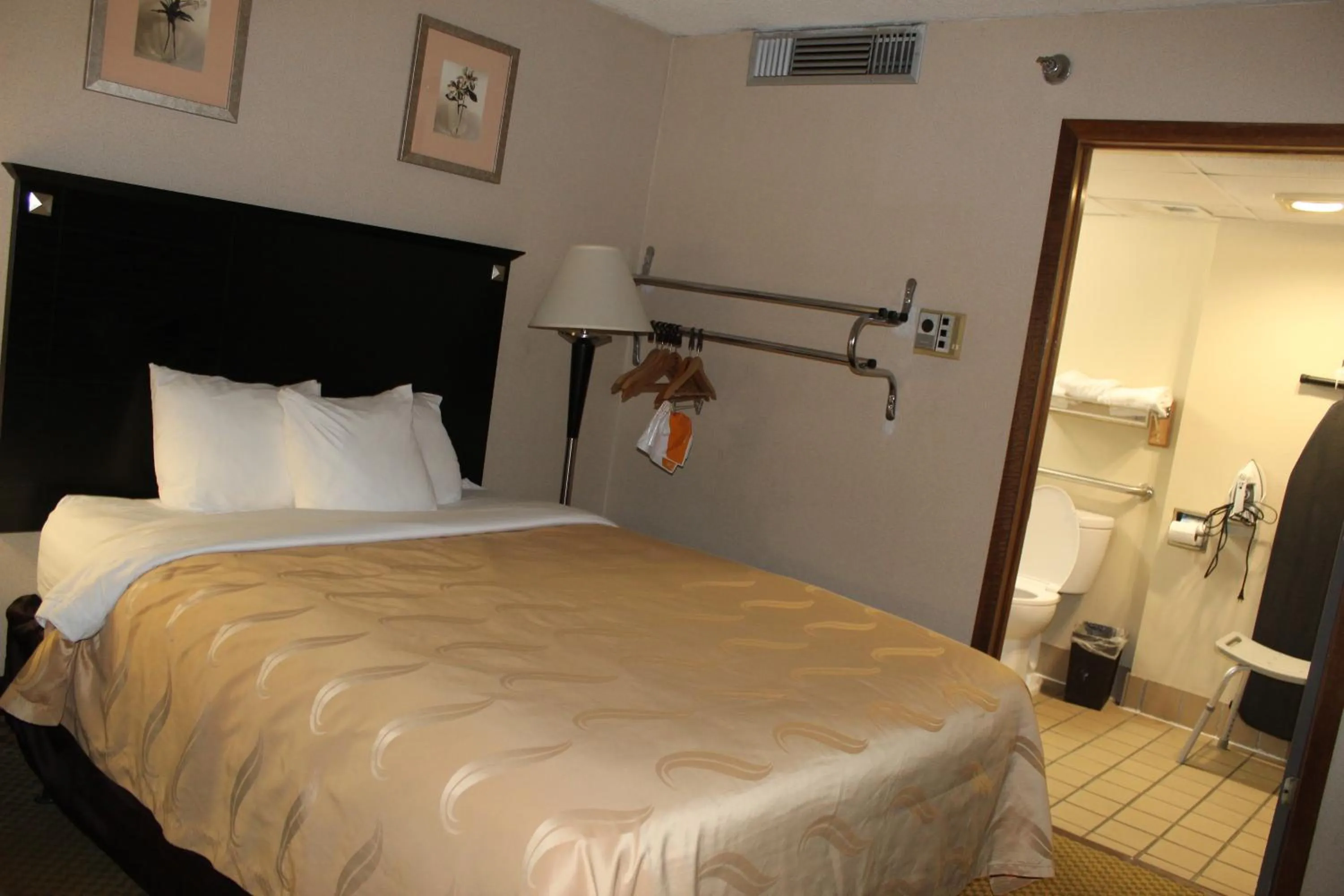 Bed in Quality Inn & Suites Moline - Quad Cities