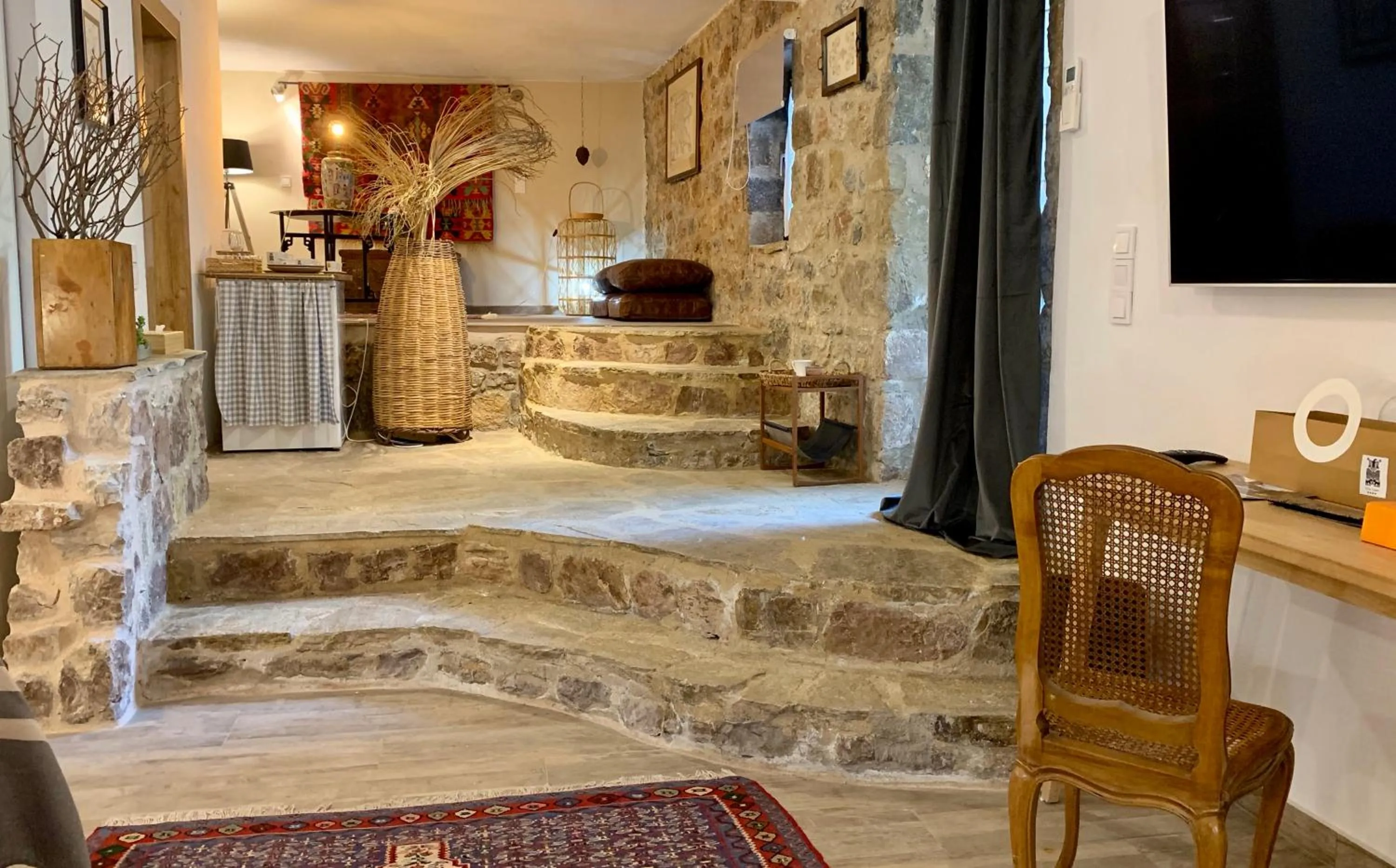 Seating area in Villa Vager Mani Hotel