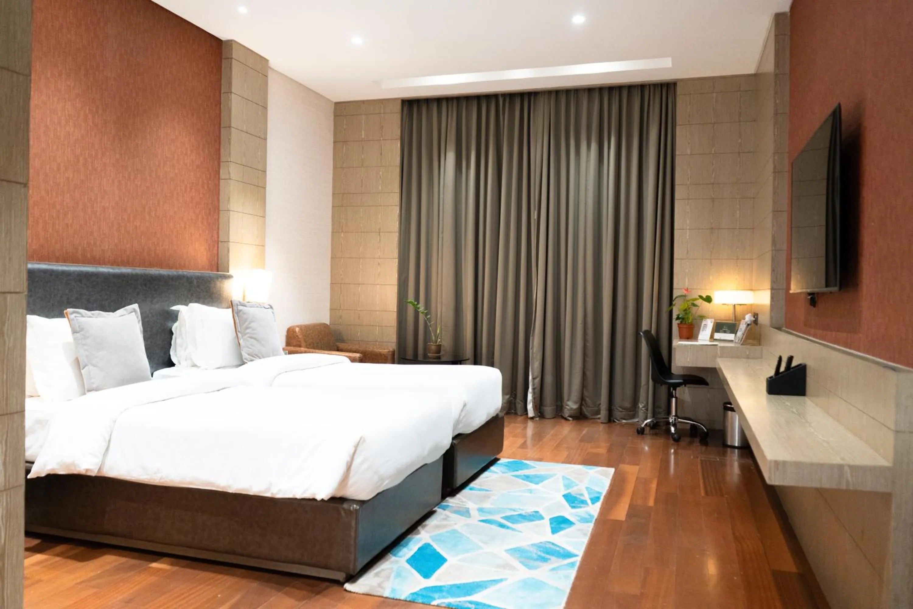 View (from property/room), Bed in Goldfinch Retreat Bangalore