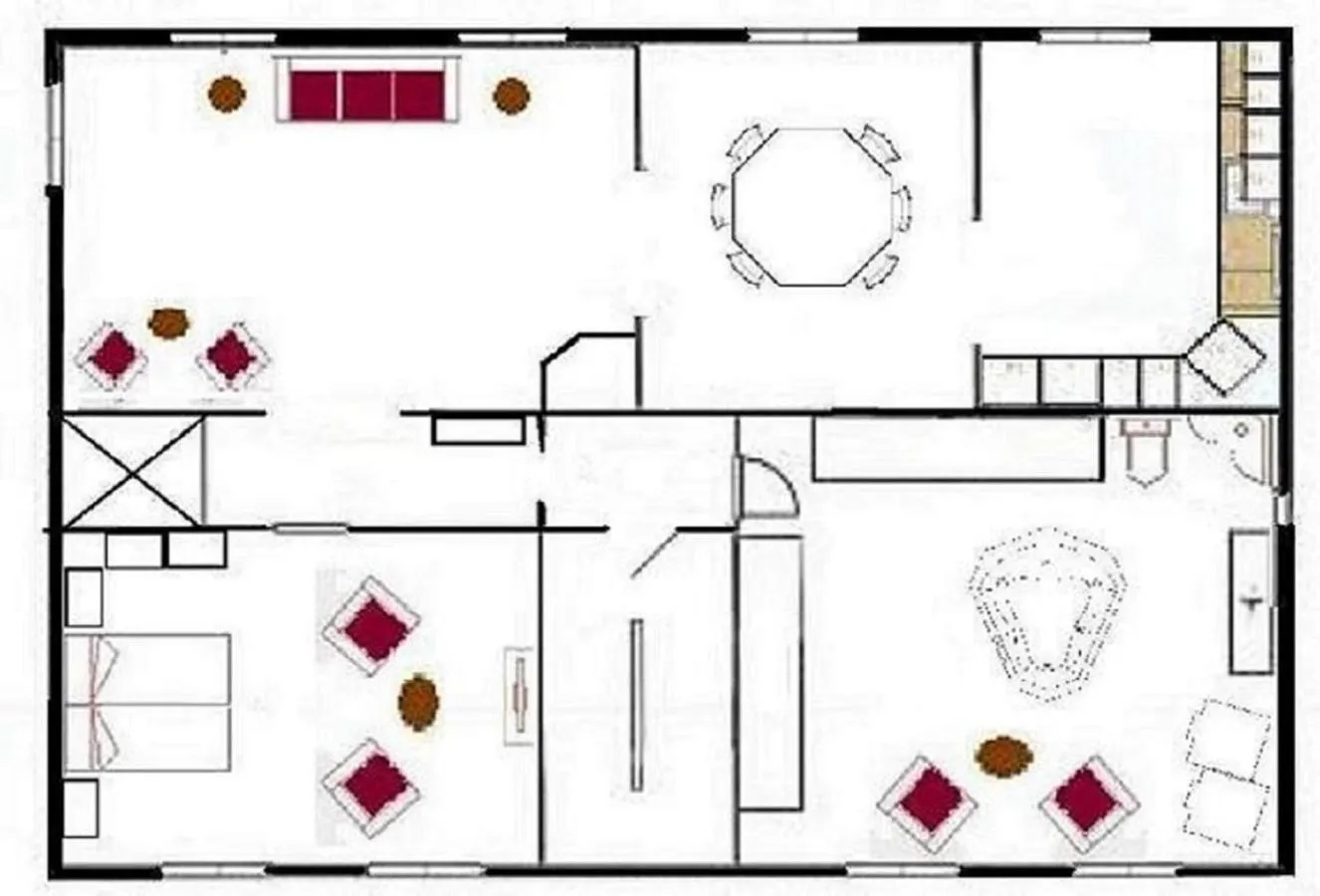 Floor plan in BoSmart Apartments