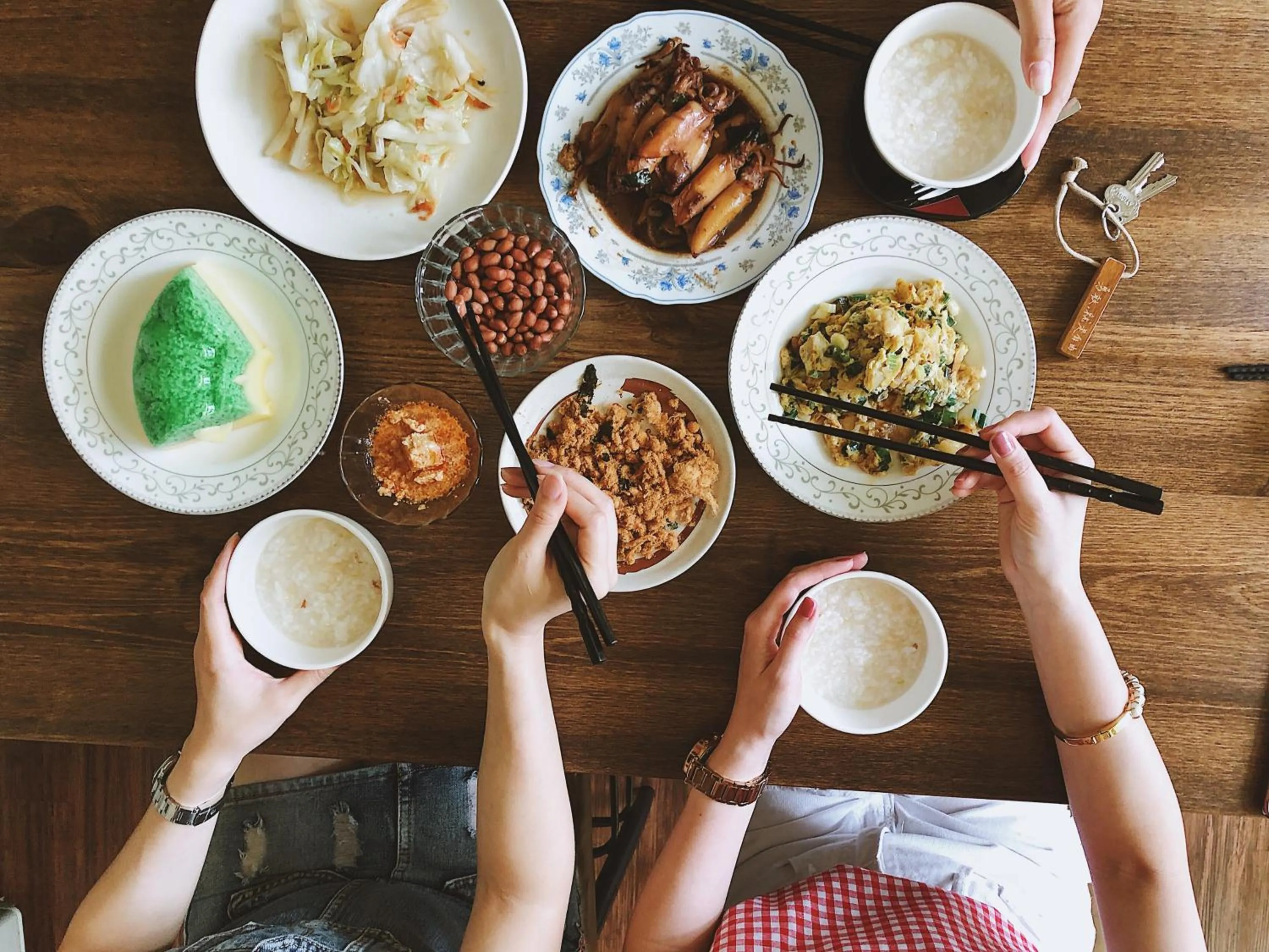 Breakfast in Shining Forest Hostel