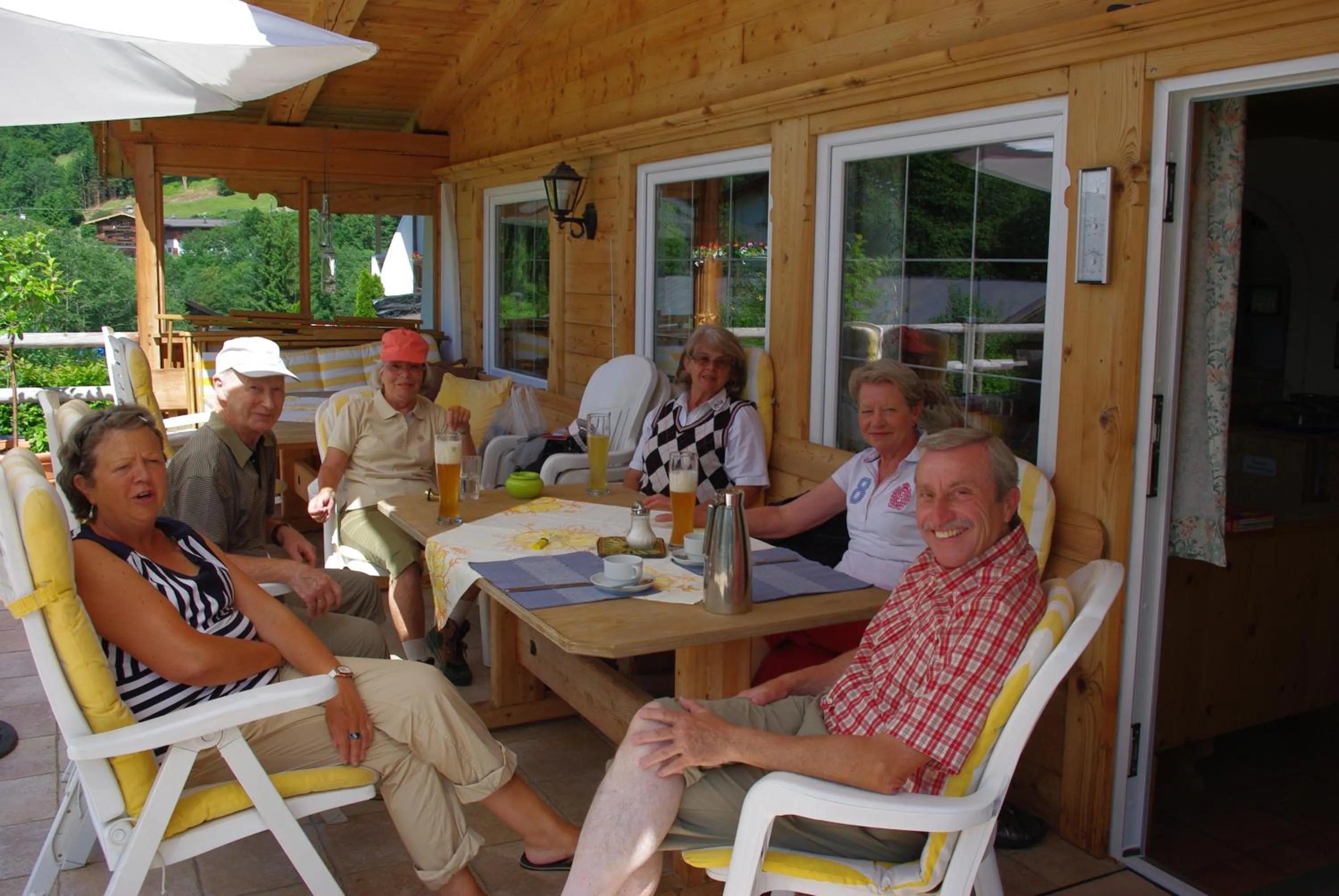 Balcony/Terrace in Hotel-Pension Heike