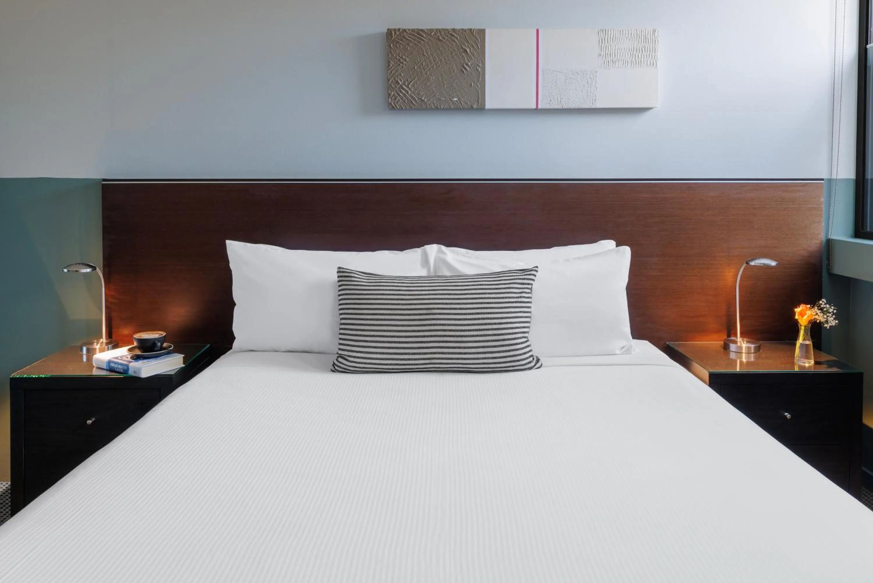 Bed in Vulcan Hotel Sydney