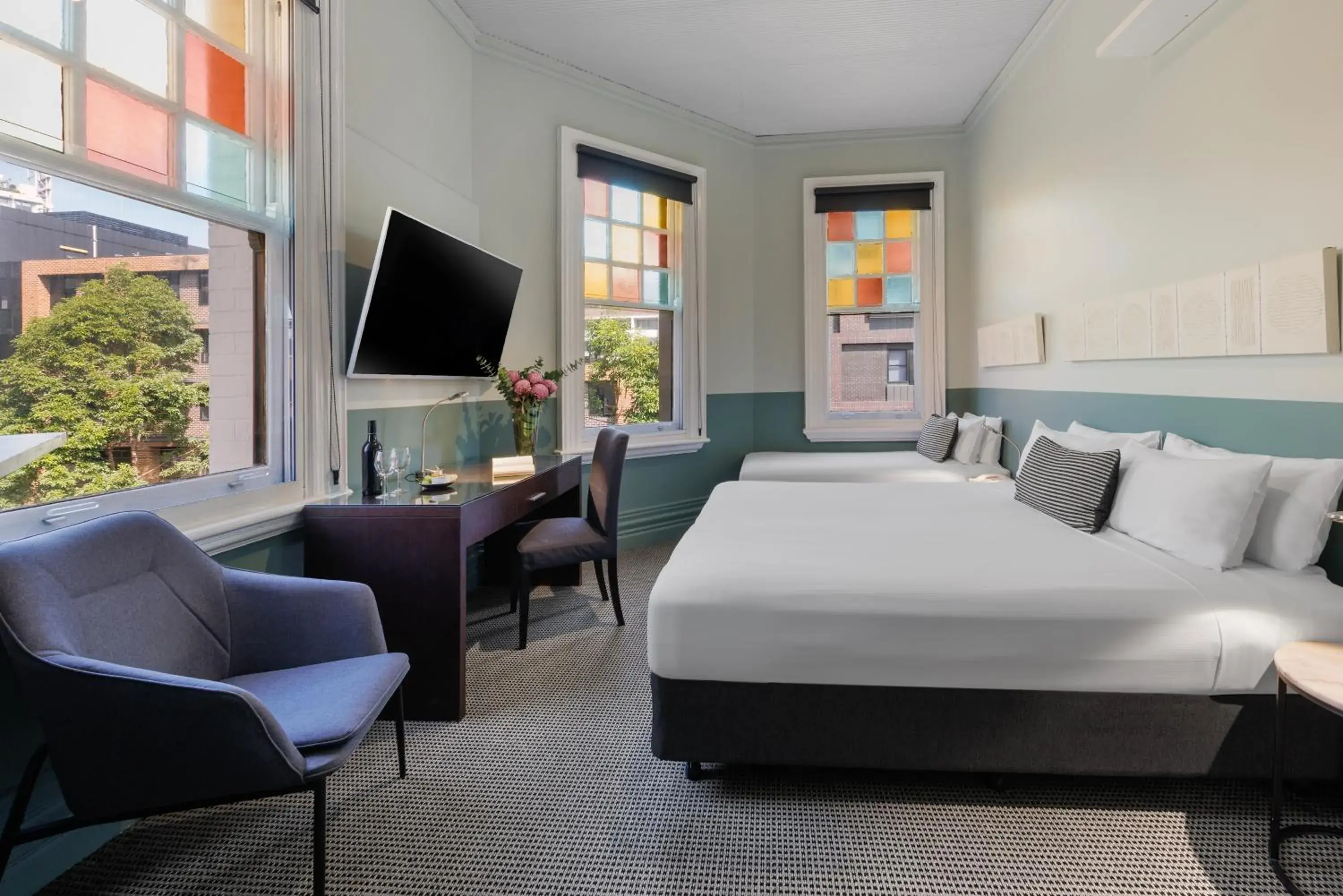 Bed in Vulcan Hotel Sydney Bed in Vulcan Hotel Sydney