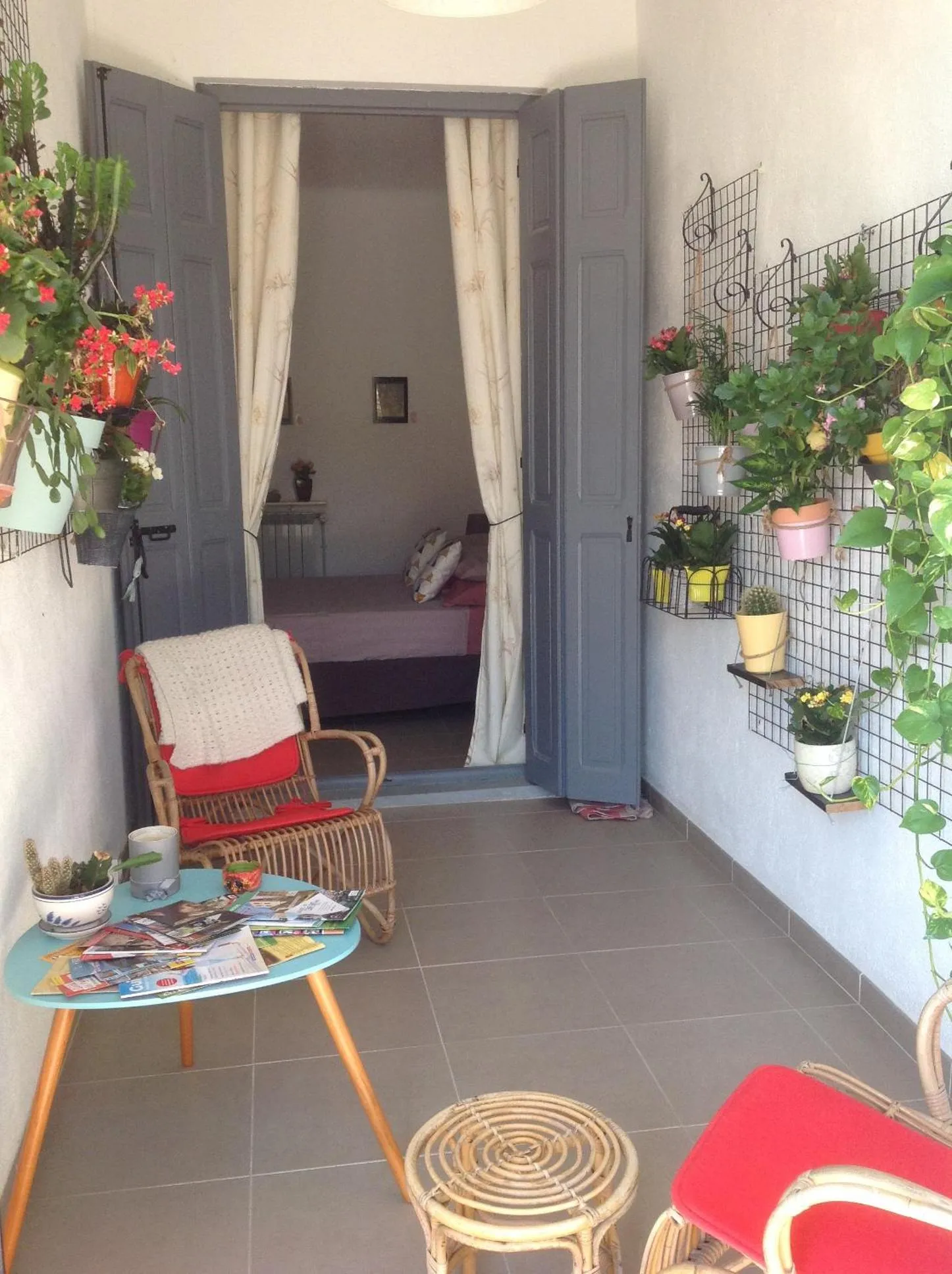 Patio, Bed in Casa Mia