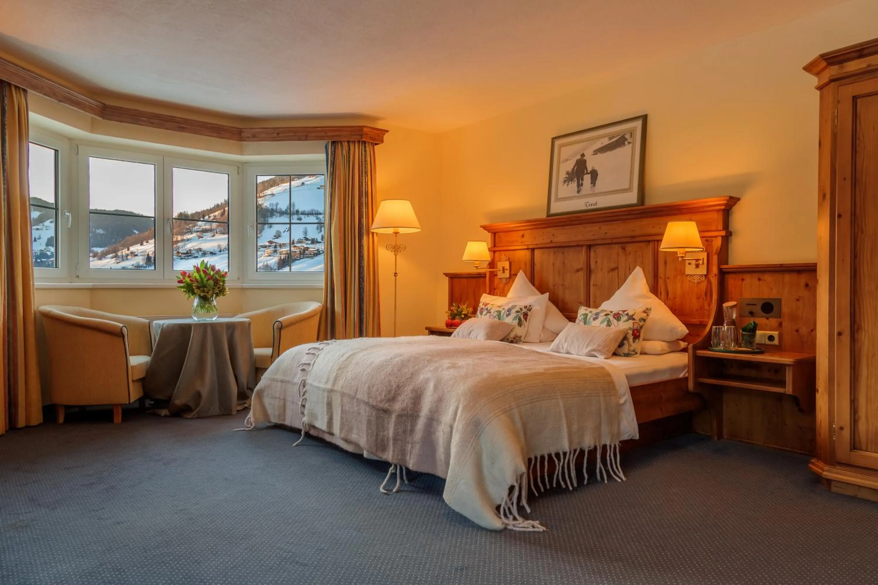 Bed in Hotel Sonnschein