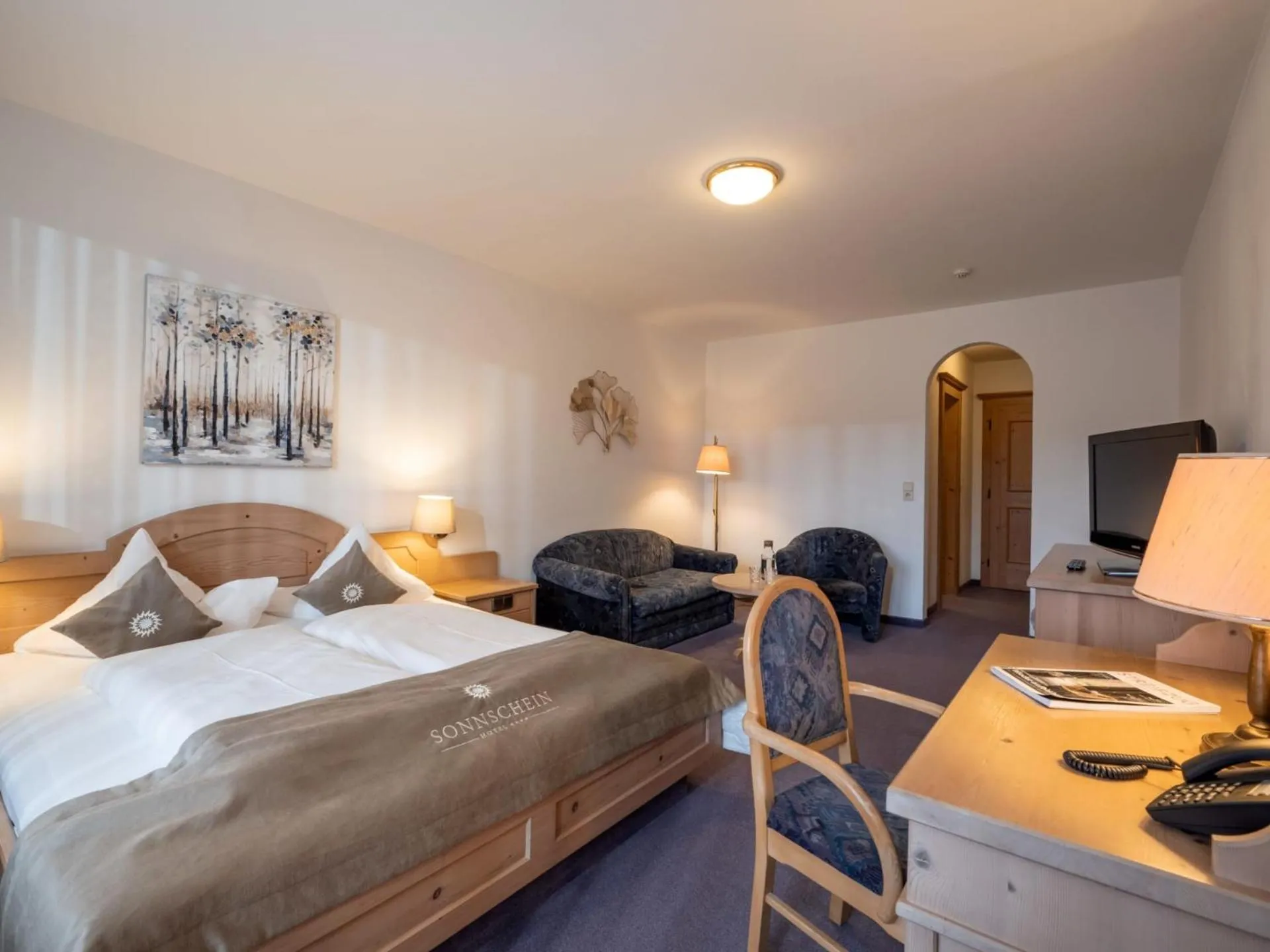 TV and multimedia, Bed in Hotel Sonnschein