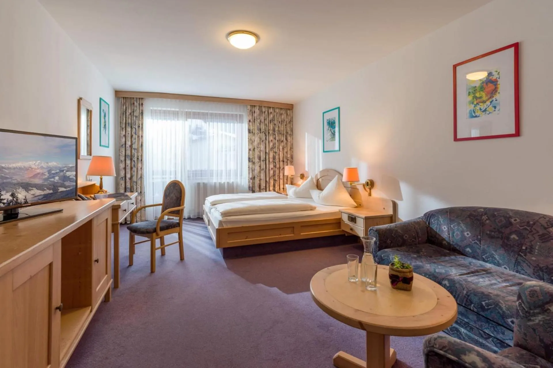 Bed in Hotel Sonnschein