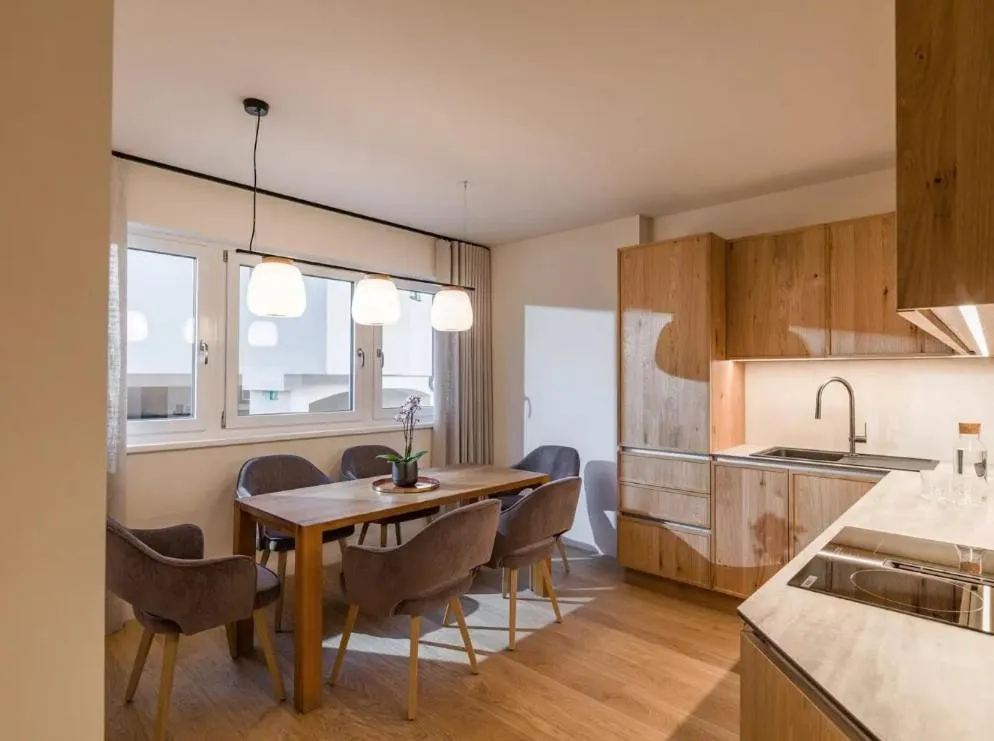 Kitchen or kitchenette in Hotel Sonnschein