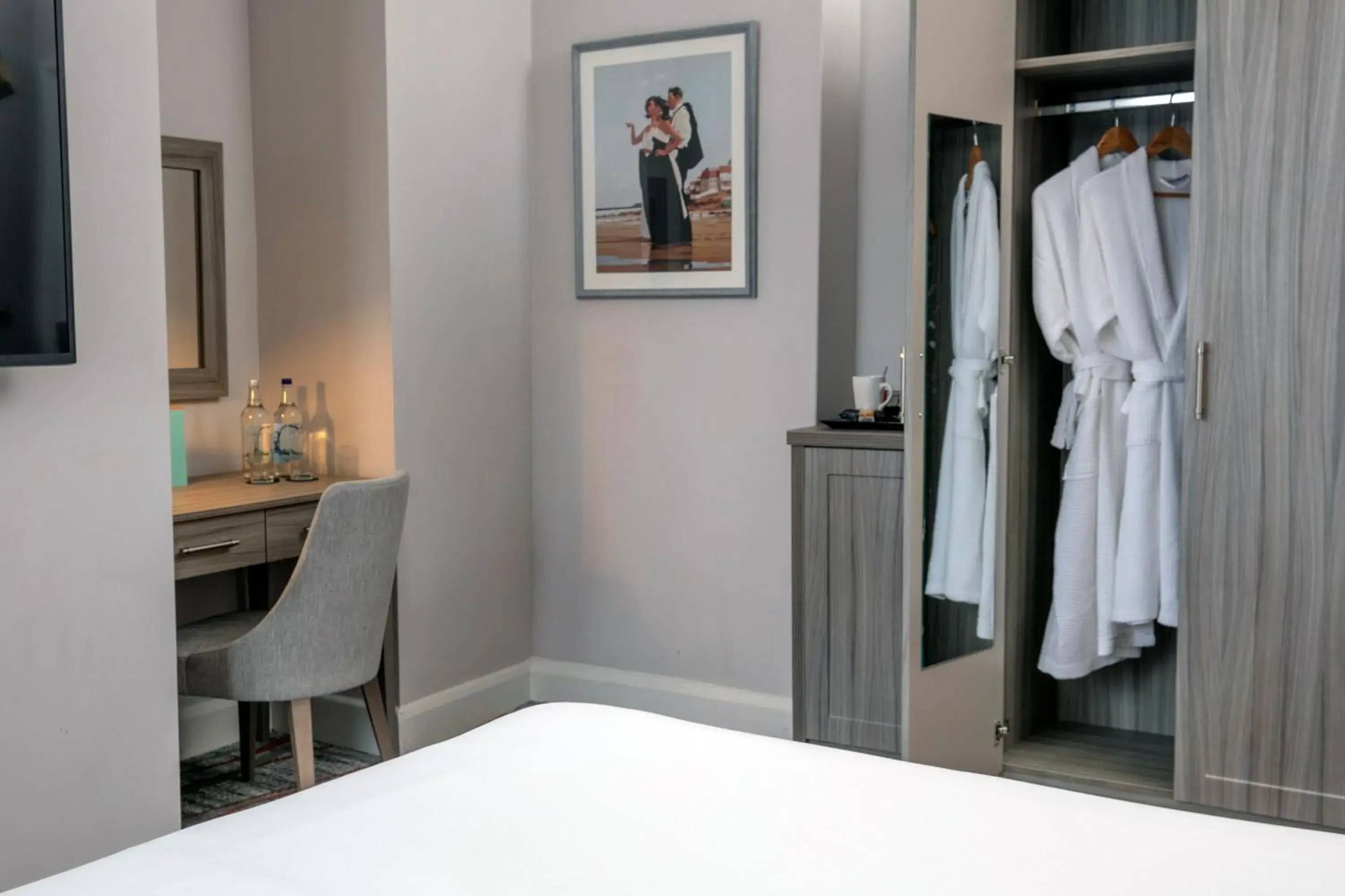 Bedroom, Bed in Bournemouth West Cliff Hotel & Spa Bedroom, Bed in Bournemouth West Cliff Hotel & Spa