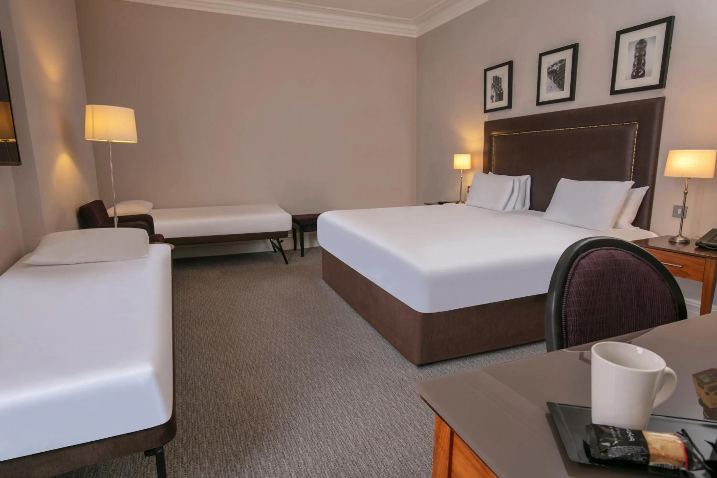 Bedroom, Bed in Bournemouth West Cliff Hotel & Spa