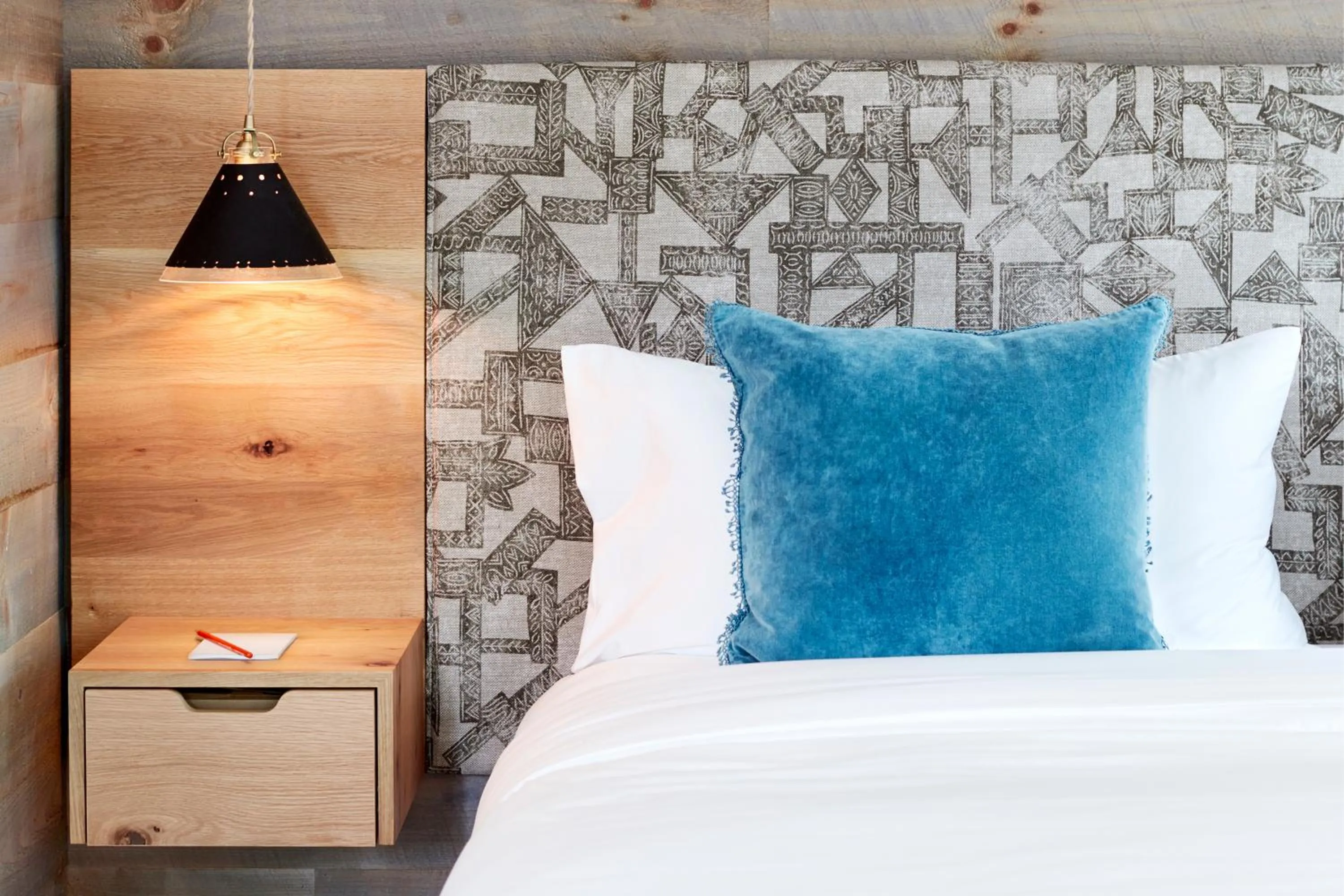 Decorative detail, Bed in Woodstock Way Hotel