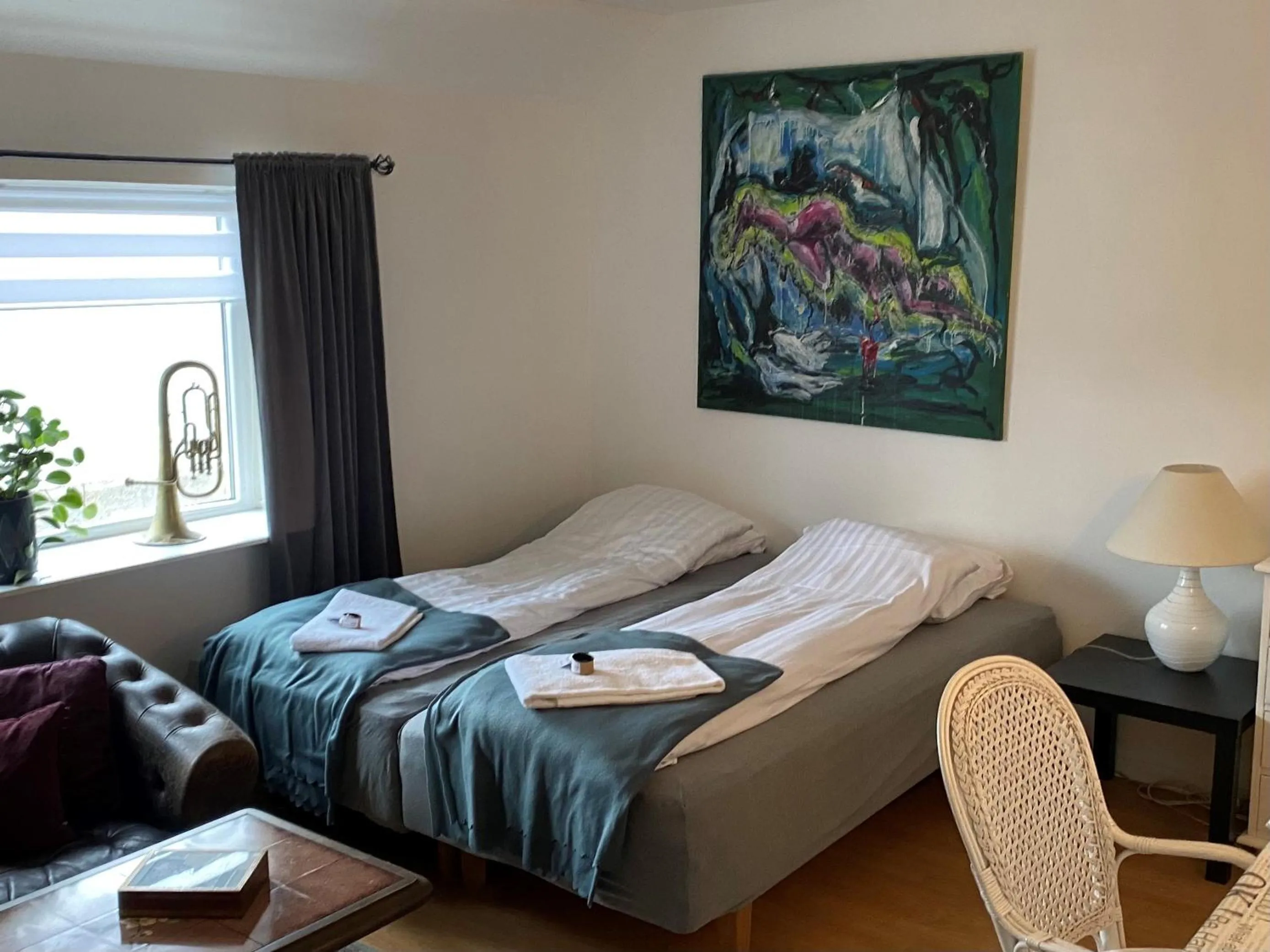 Double Room with Shared Bathroom in Motel Hune Apartments