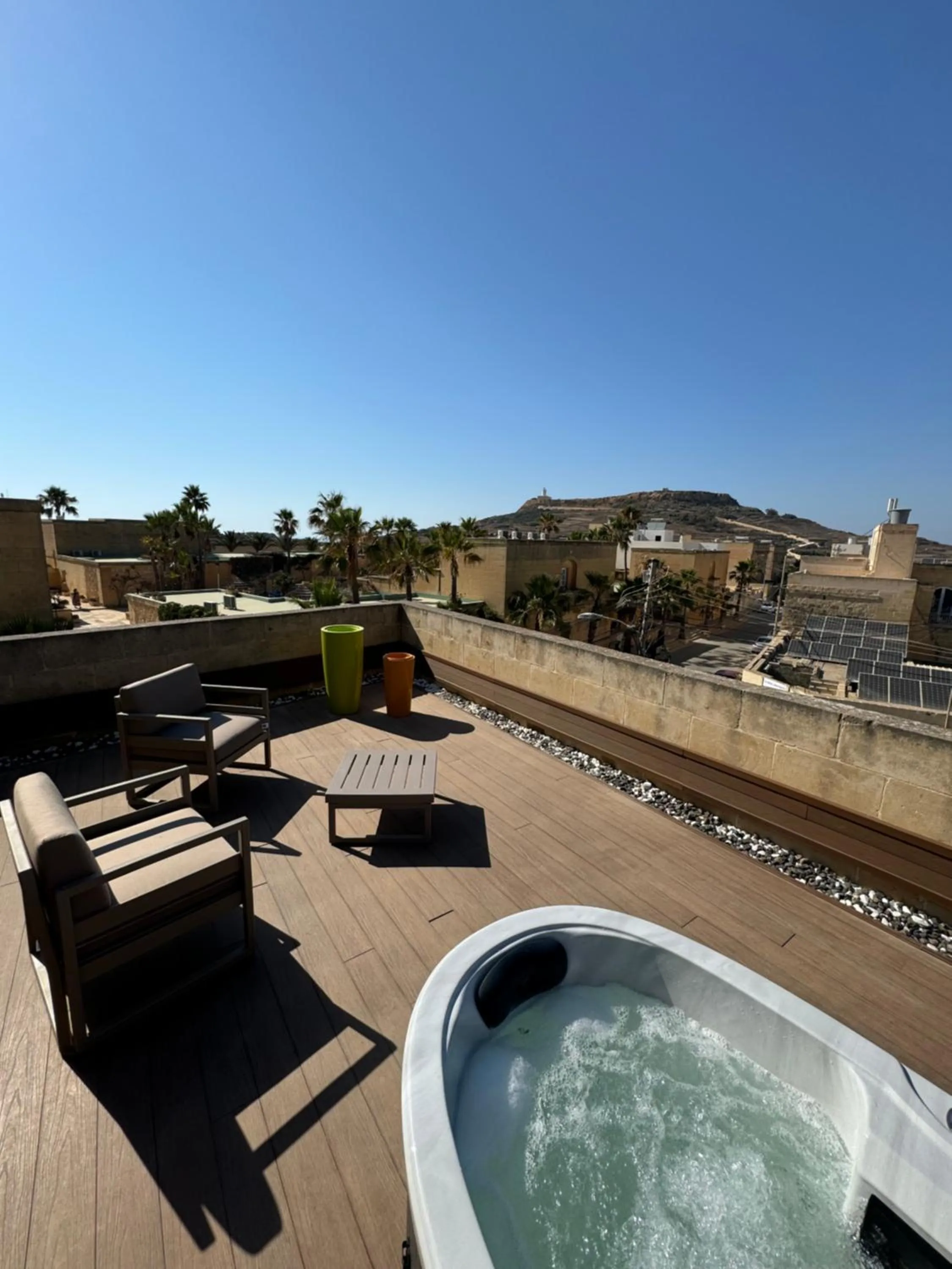 Hot Tub in Maria's B&B