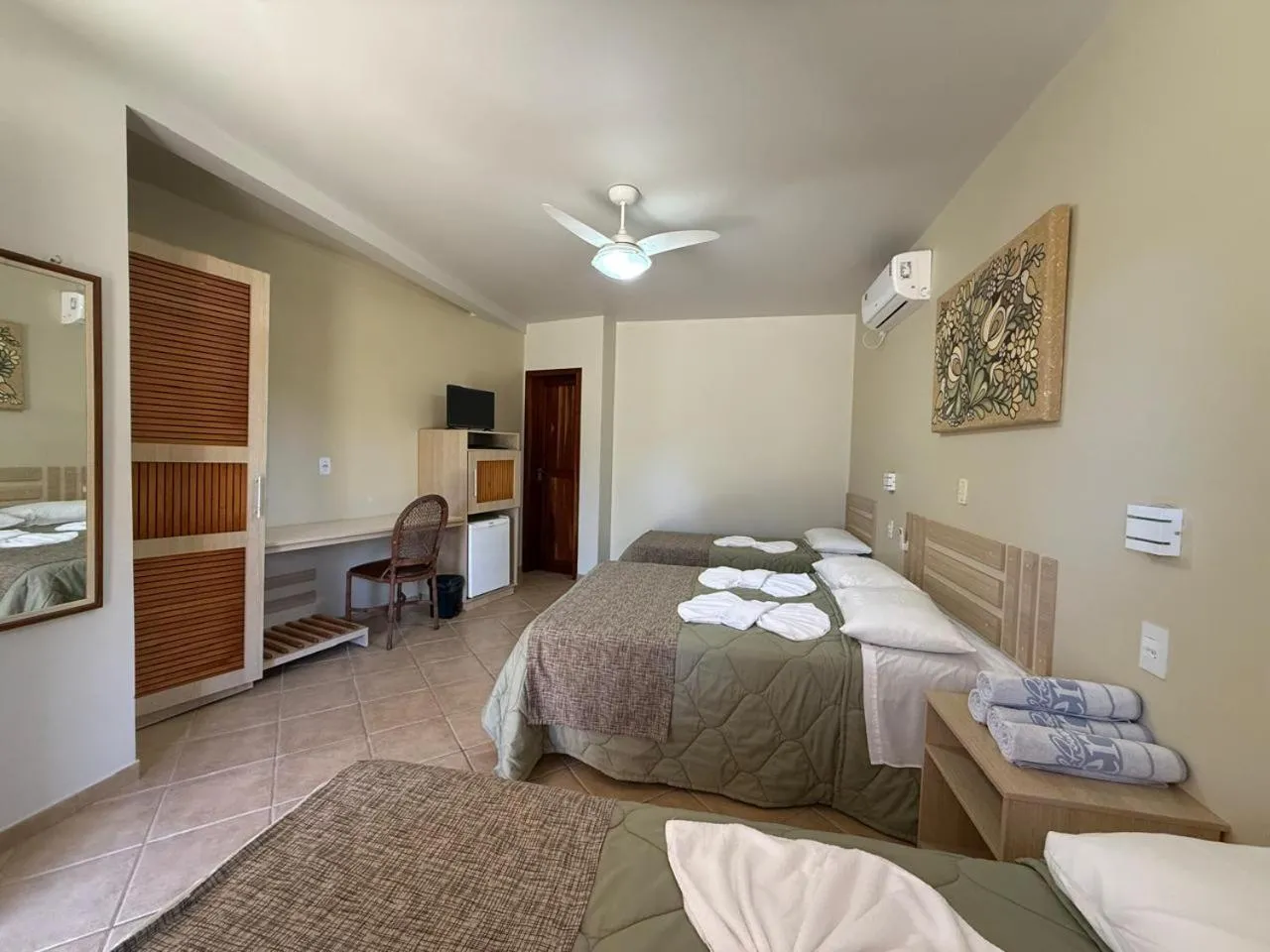 Bed in Ózera Hotel Fazenda