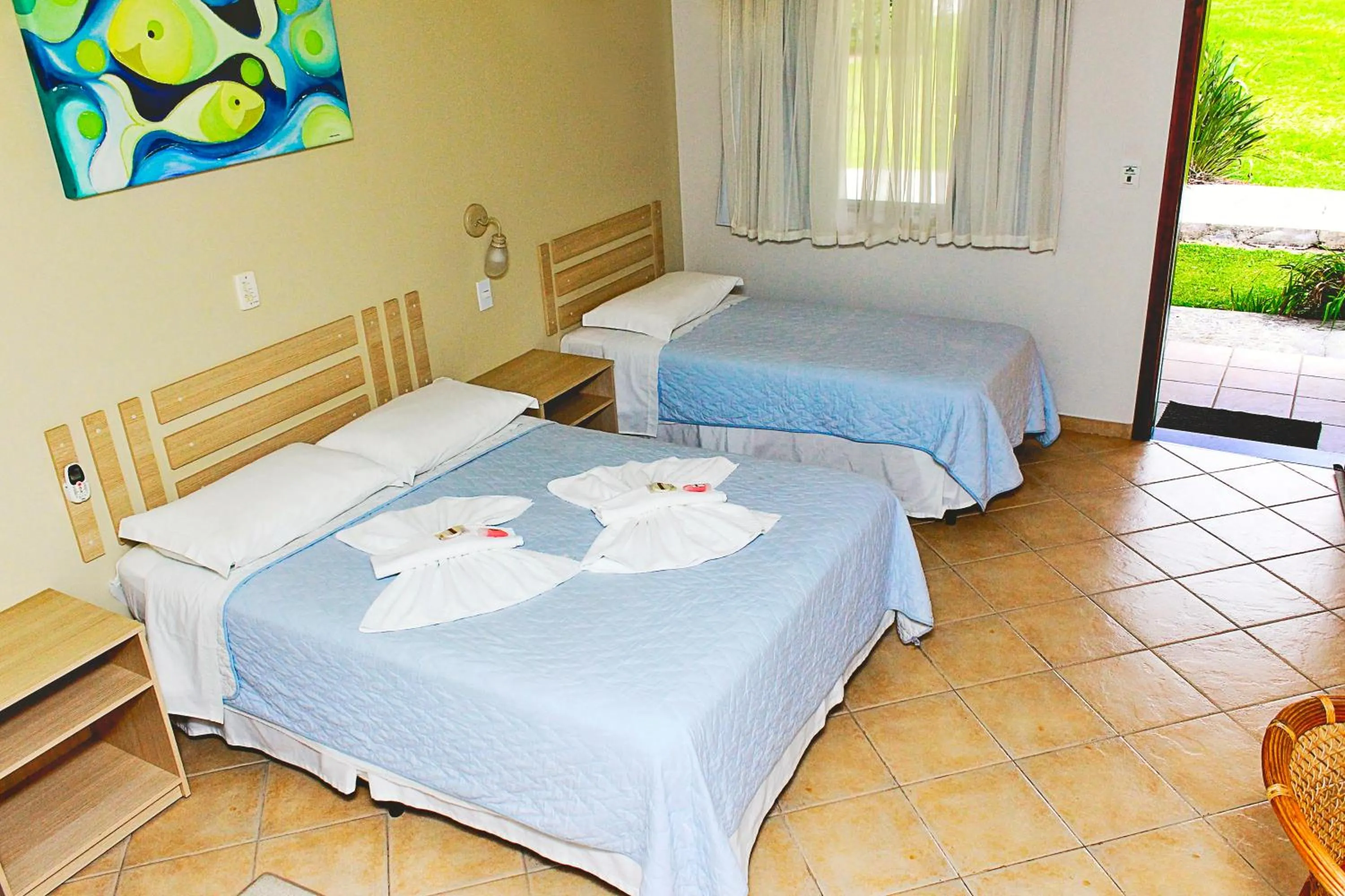 Bed in Ózera Hotel Fazenda
