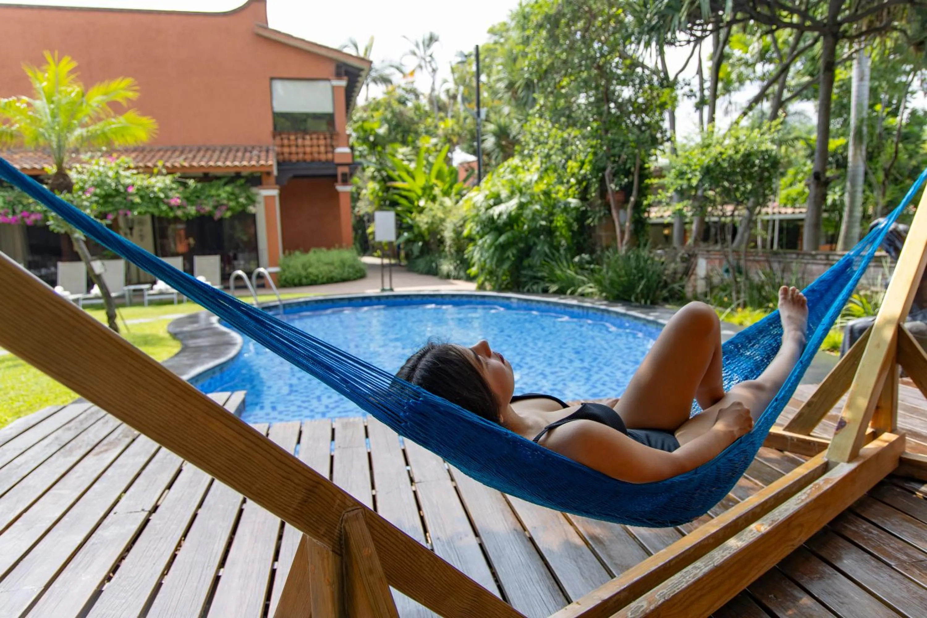 Swimming pool in Hosteria Las Quintas Hotel Restaurante Bar