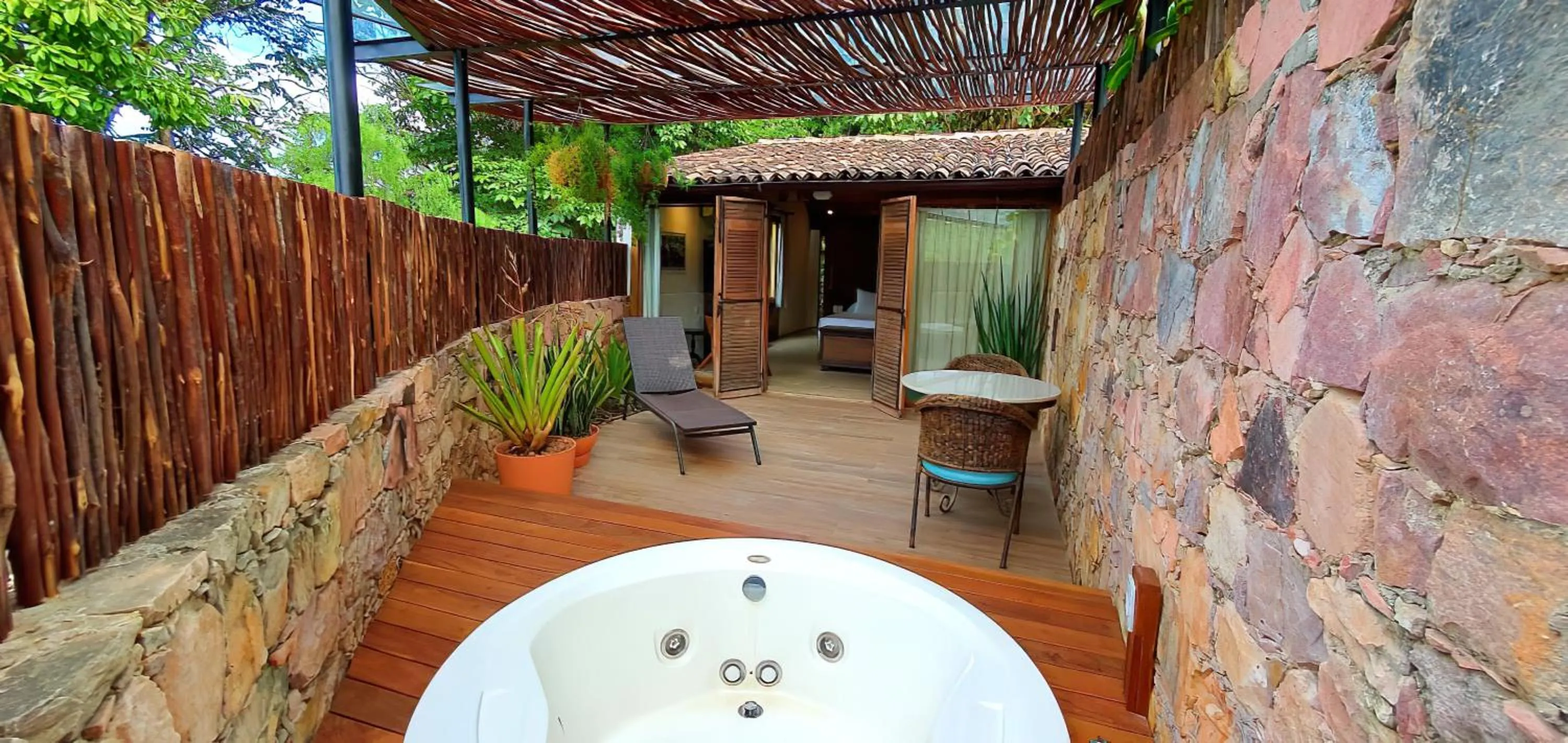 Patio in Hotel de Lençois