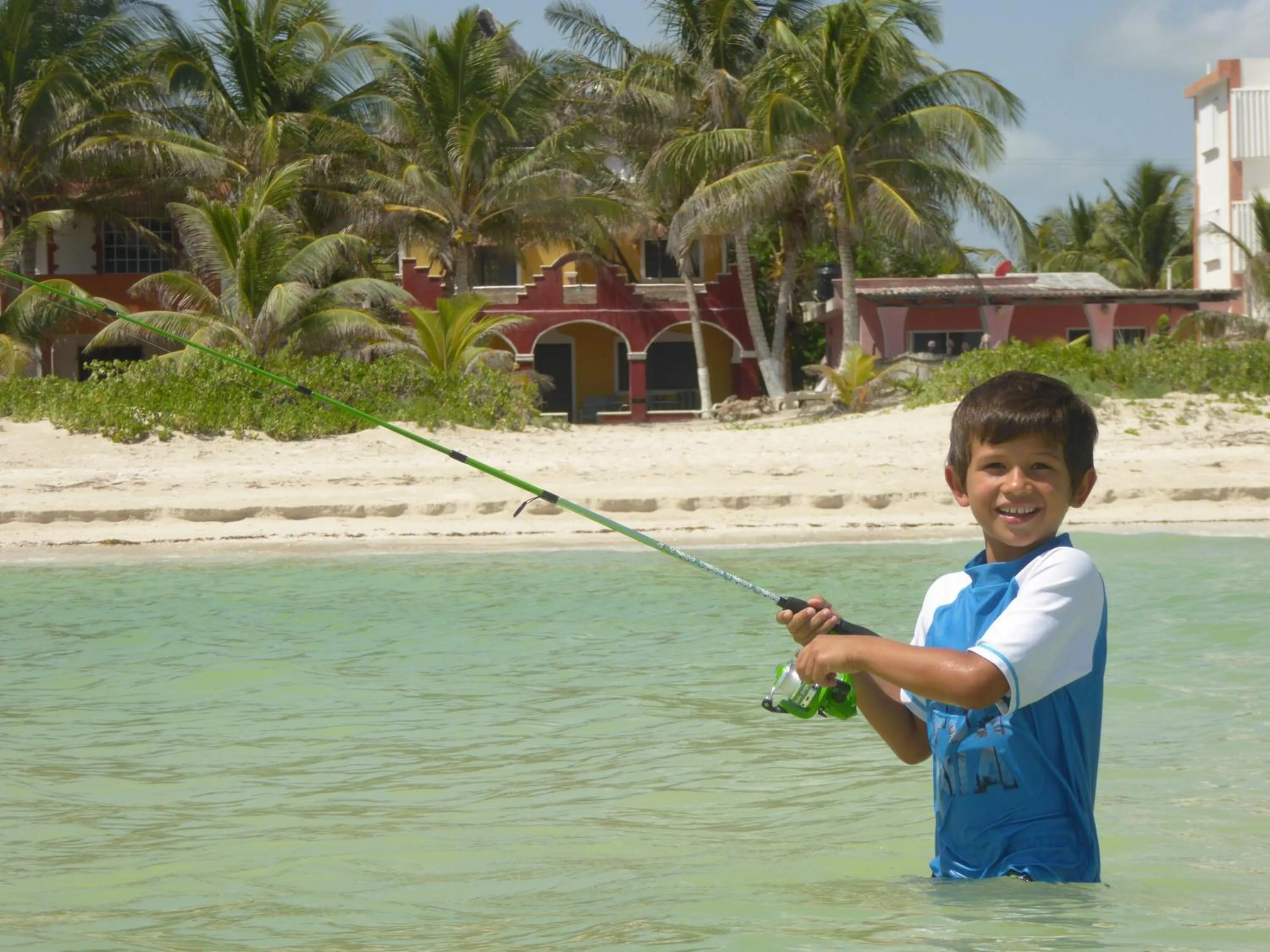 Fishing in Hacienda Antigua Villa, 50m from sandy Beach