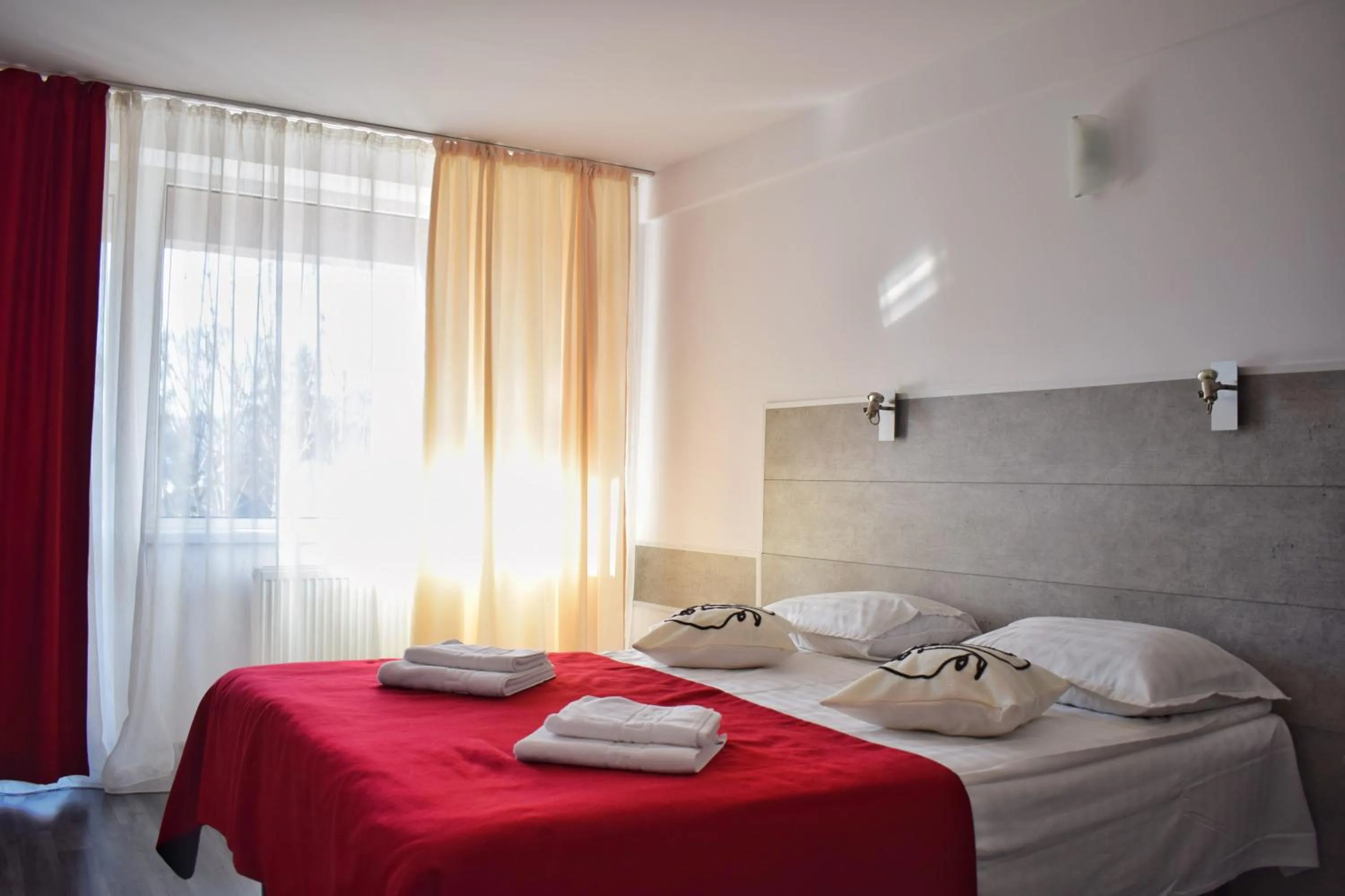 Bed in Hotel Simeria