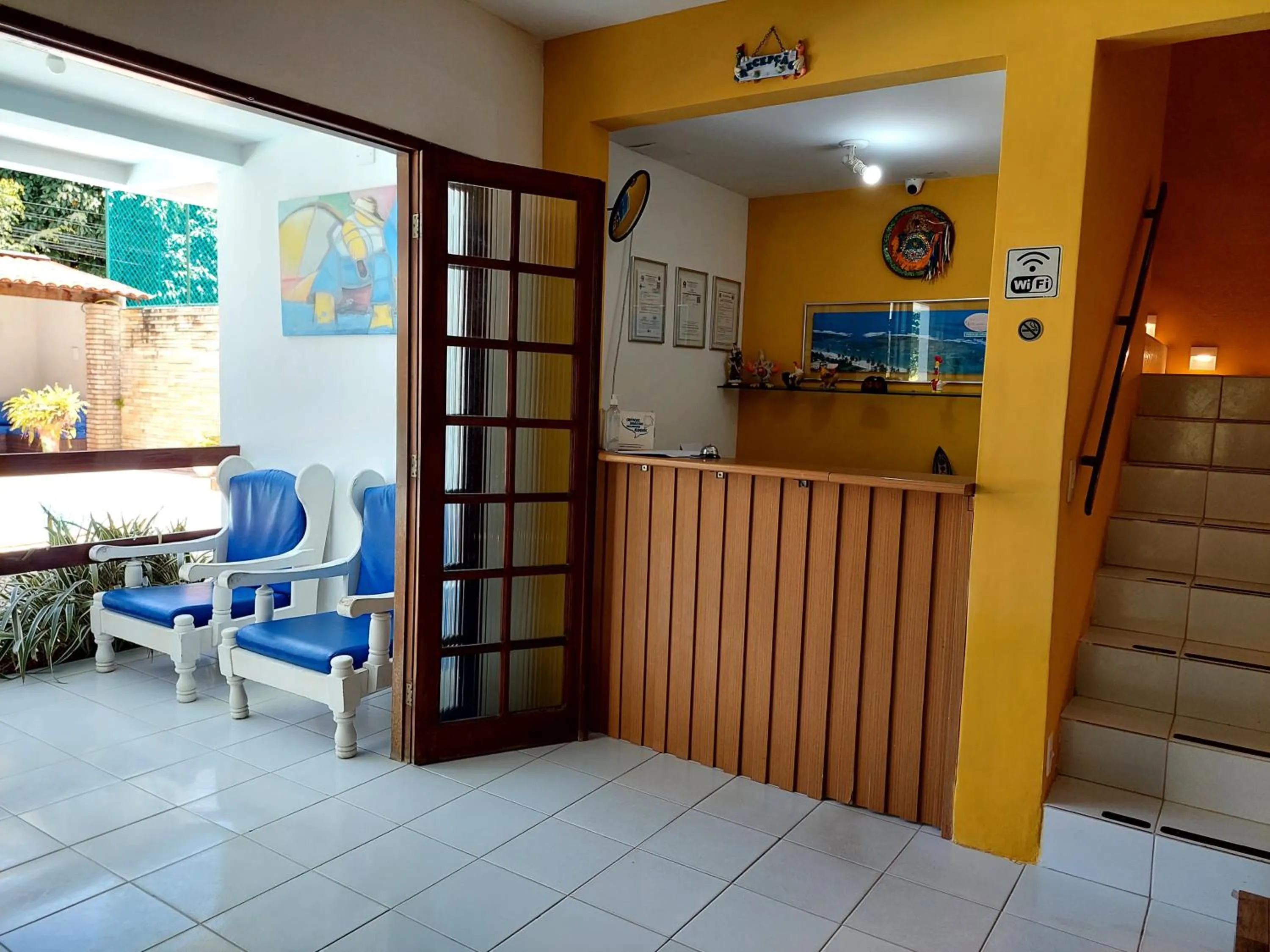 Lobby or reception in Pousada Lua Azul