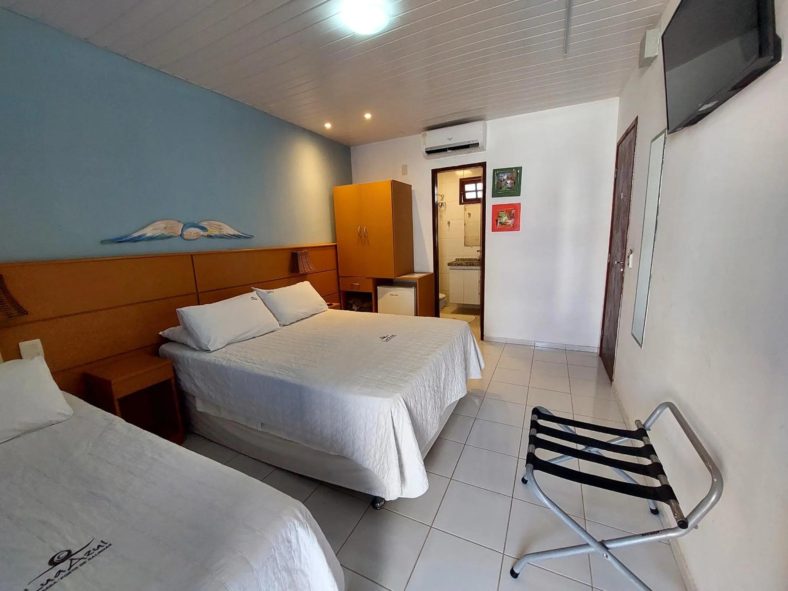 Bed in Pousada Lua Azul